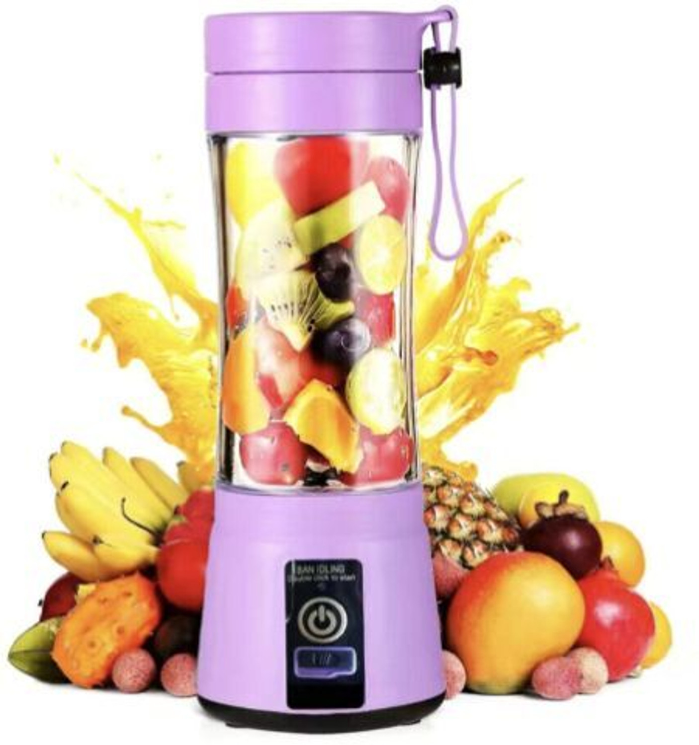 Image of princemarkett Pro Fruit Juicer 200 W Juicer Mixer Grinder (ASE 883A BlendLife Juice With Sipper For Juices, Shakes, Smoothies, Baby Food | 1 Jar | Multicolor)
