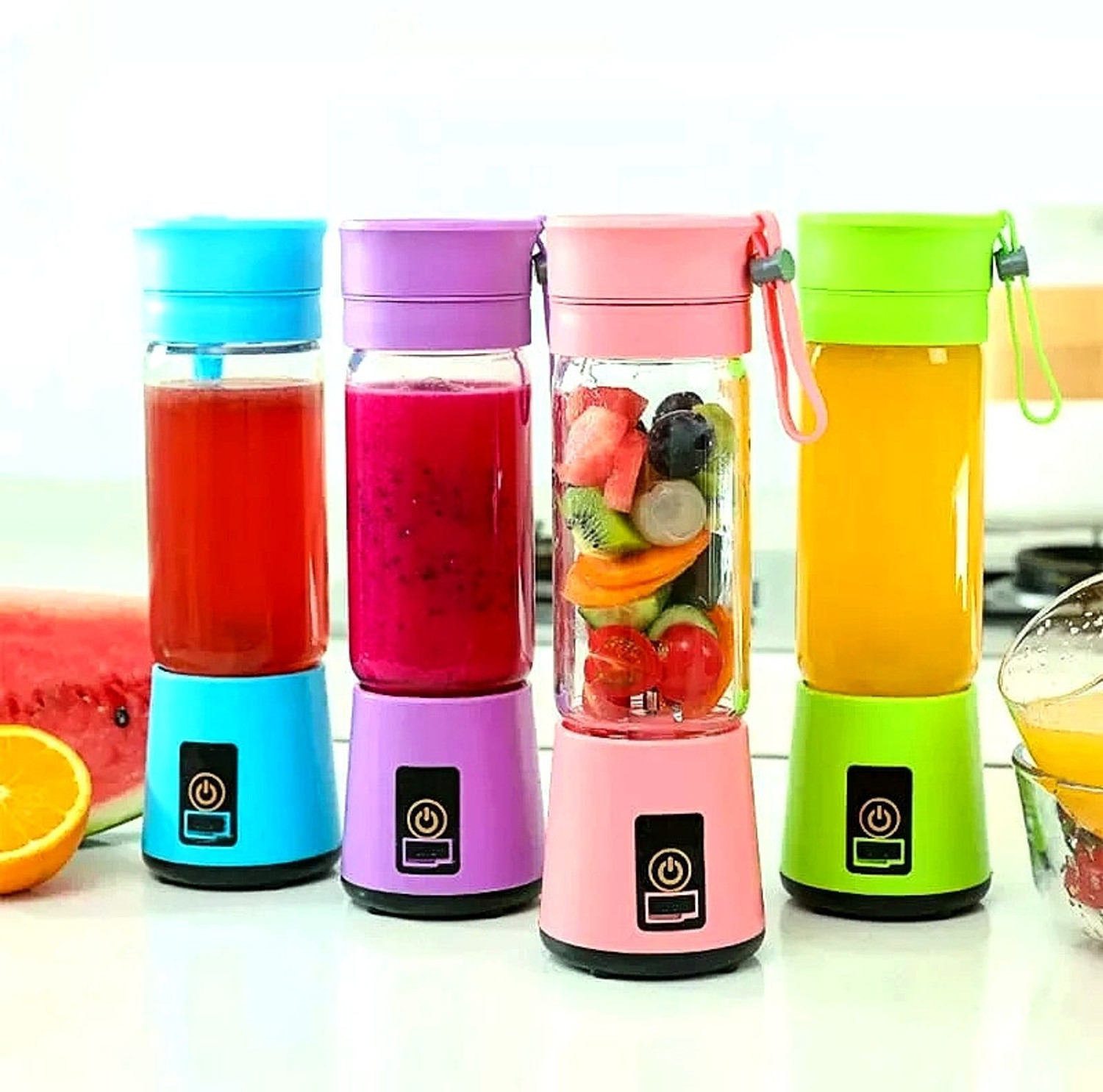 Image of MAXIVE No 25 W Juicer (Compact Fruit Bottle Smoothie Maker | 1 Jar | Multicolor)
