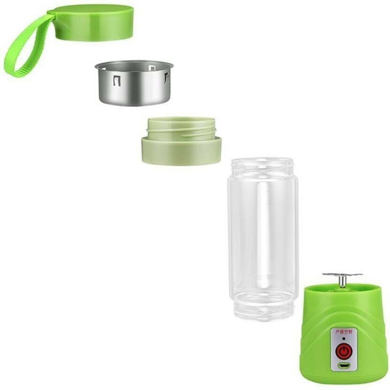 Image of princemarkett Pro Fruit Juicer 200 W Juicer Mixer Grinder (USB Mini Rechargeable Portable Electric Fruit Juicer with USB Charging Cable G2 | 1 Jar | Multicolor)