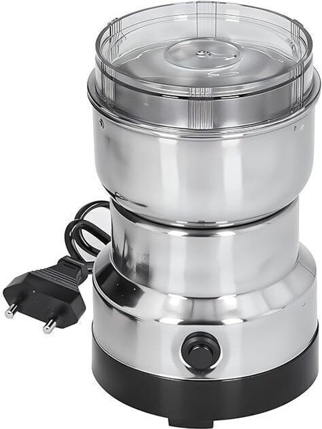 Image of BazaarNest Mini Mixer Grinder 800 W Juicer Mixer Grinder (Electric Coffee Grinder with Removable Stainless Steel Cup & Blades | 1 Jar | Silver)