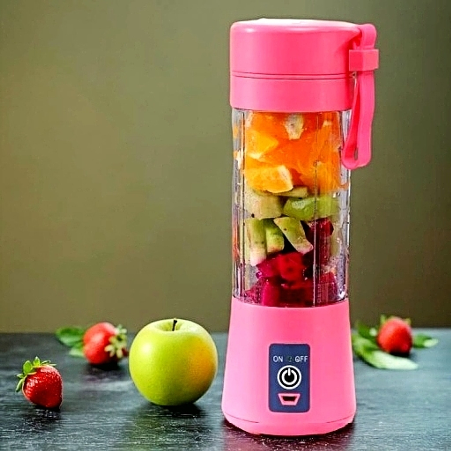 Image of APNA STORE Electric Fruit Juicer Maker USB Rechargeable Mini Juicer Mixer GrinderLD283 350 W Juicer Mixer Grinder (Electric Fruit Juicer Maker USB Rechargeable Mini Juicer Mixer GrinderLD283 | 1 Jar | Multicolor)
