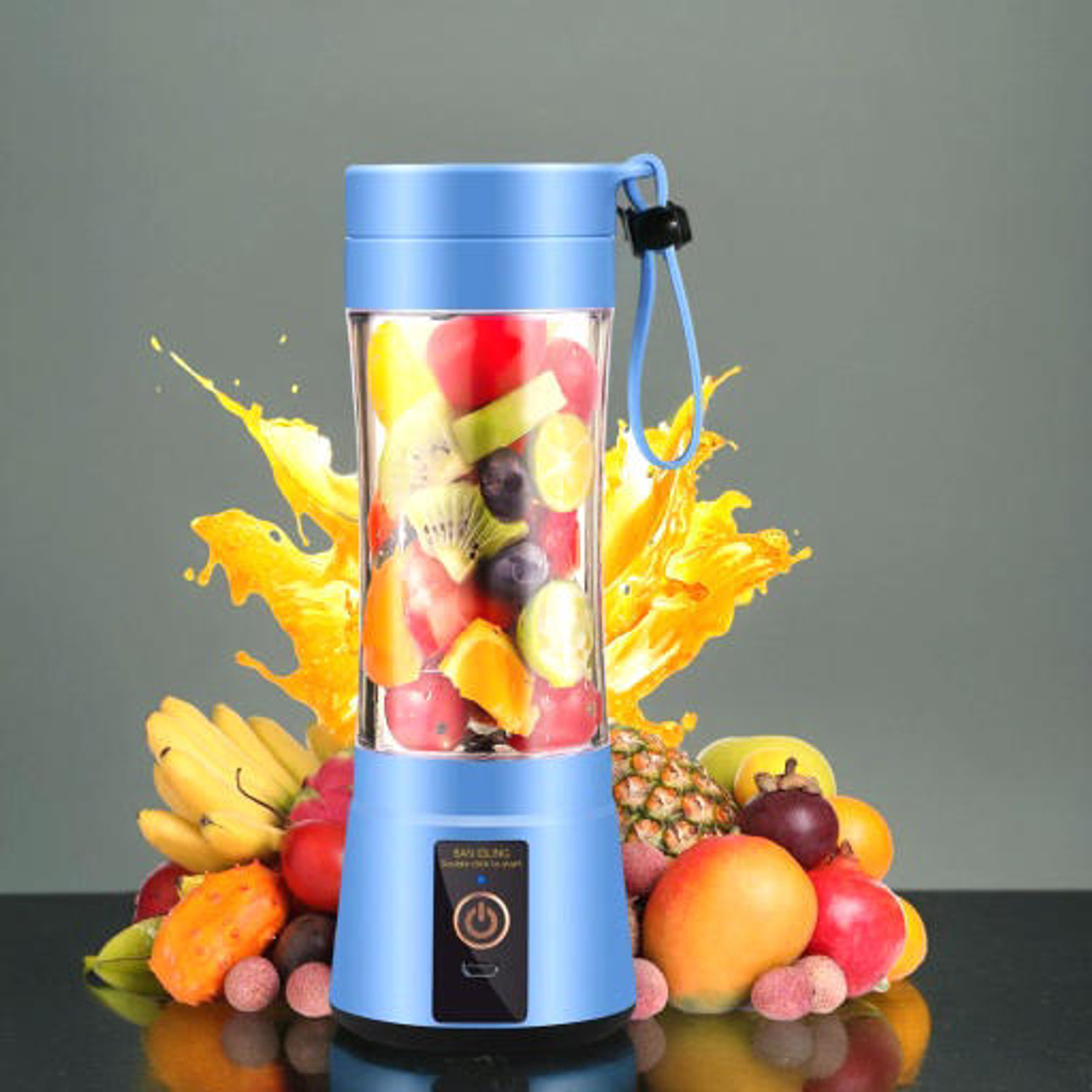 Image of ECOWIN YC 05 400 W Juicer Mixer Grinder (SMALL PORTABLE JUICER | 2 Jars | Multicolor, Blue, Pink, Black)
