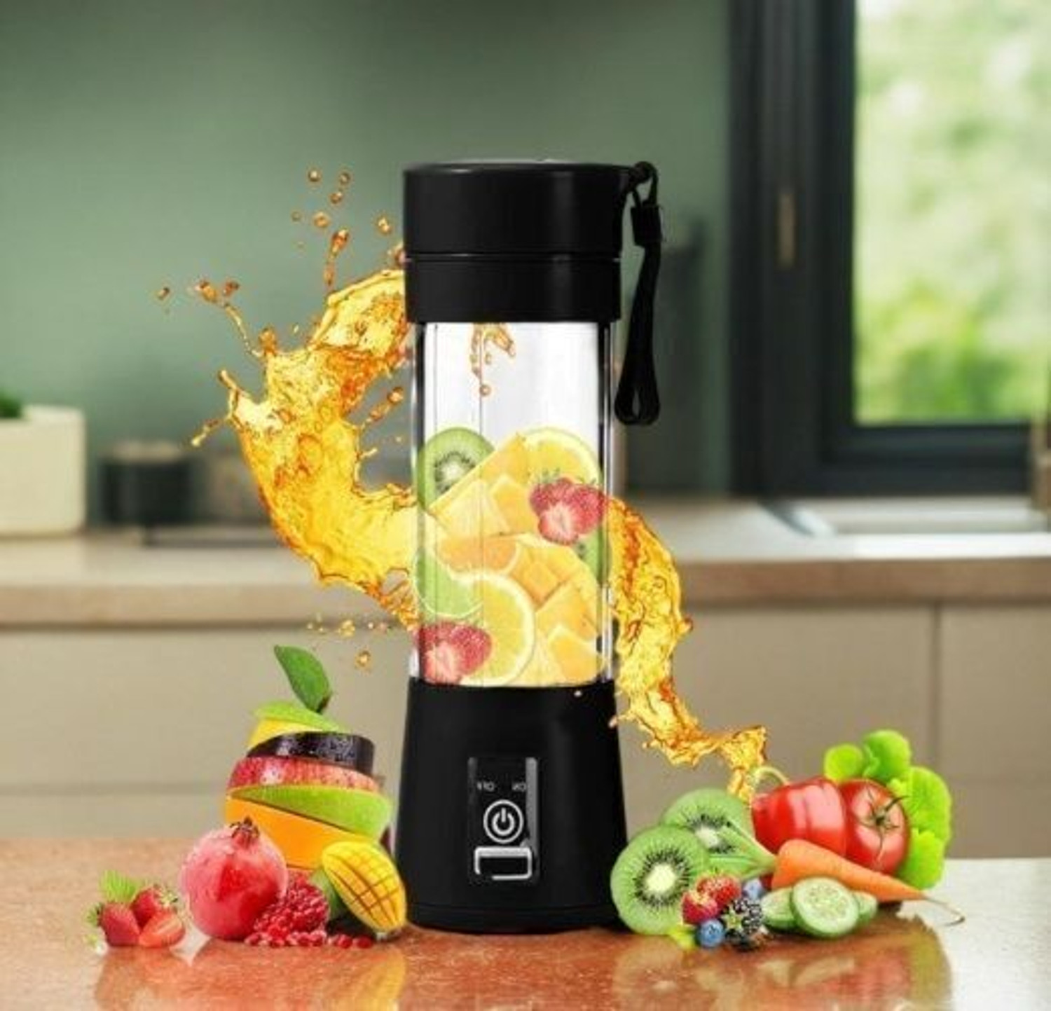 Image of Radhe Pro Fruit Juicer 200 W Juicer Mixer Grinder (AYY 526Y PORTABLE BLENDER FOR SMOOTHIES SHAKES FOR OFFICE,GYM,TREKKING,HOME USE | 1 Jar | Multicolor)