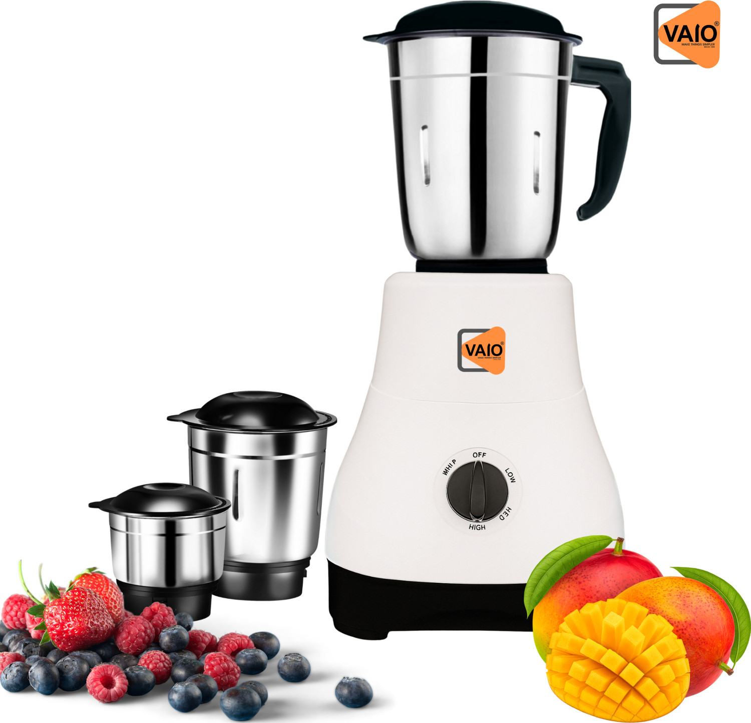 Image of Thomson FreshMix 700 W Mixer Grinder (FreshMix | 4 Jars | White)