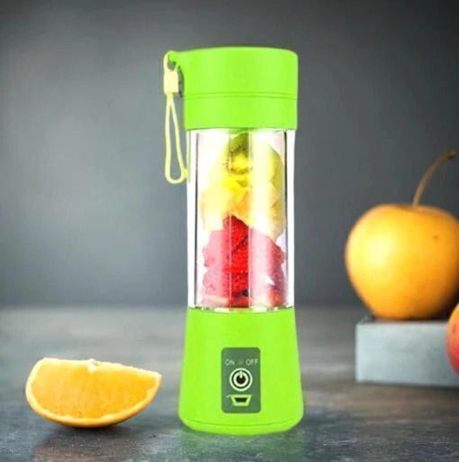 Image of APNA STORE Electric Fruit Juicer Maker USB Rechargeable Mini Juicer Mixer GrinderLF179 350 W Juicer Mixer Grinder (Electric Fruit Juicer Maker USB Rechargeable Mini Juicer Mixer GrinderLF179 | 1 Jar | Multicolor)