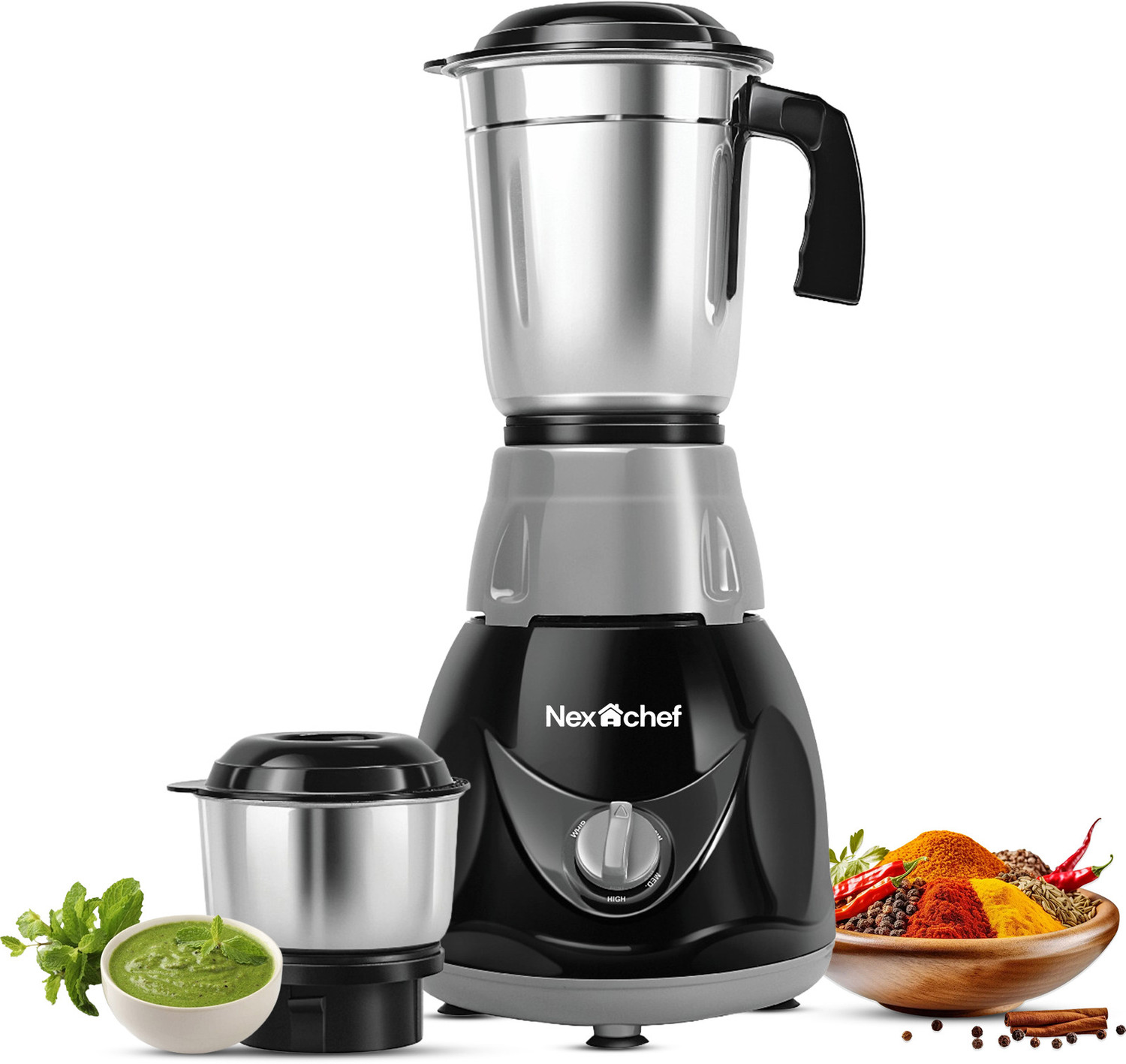 Image of Thomson FreshMix 500 W Mixer Grinder (FreshMix | 4 Jars | Pearl White, Lavender Pink)