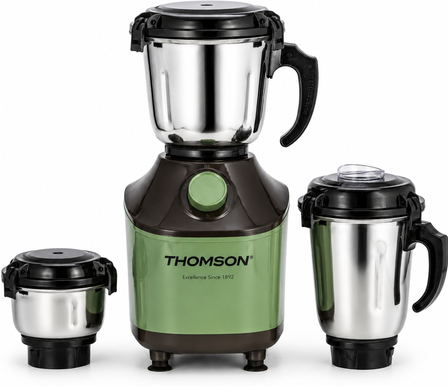Image of Thomson FreshMix 500 W Mixer Grinder (FreshMix | 4 Jars | Pearl White, Lavender Pink)
