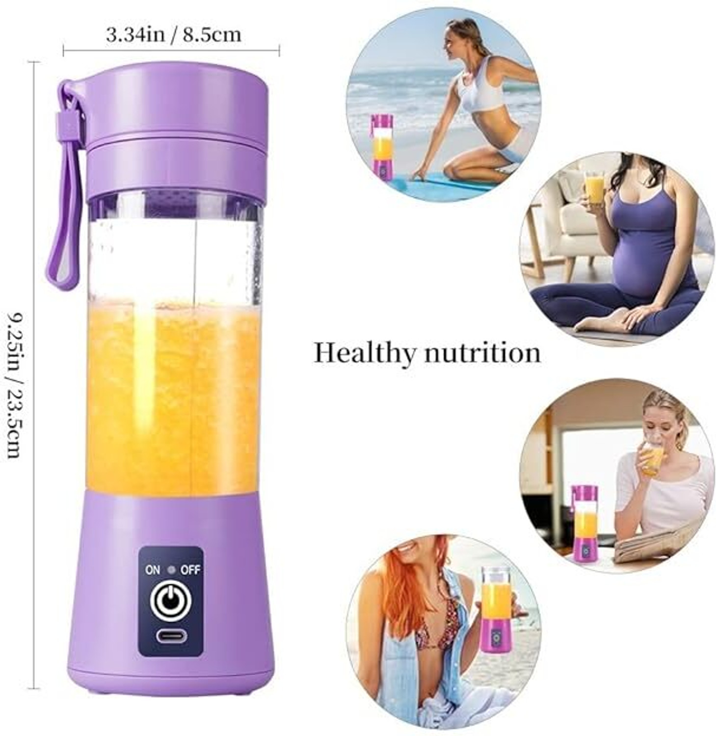 Image of MAXIVE No 25 W Juicer (Portable Juice Bottle Smoothie Mixer | 1 Jar | Multicolor)