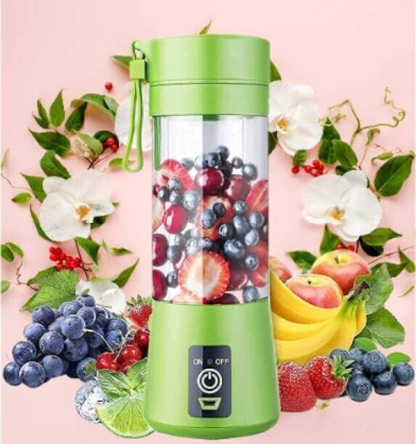 Image of ECOWIN YC 05 400 W Juicer Mixer Grinder (SMALL PORTABLE JUICER | 2 Jars | Multicolor, Blue, Pink, Black)