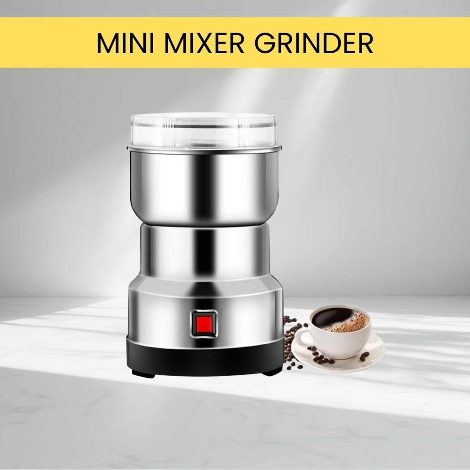 Image of SEVENMETICS pro 500 W Mixer Grinder (GrinMer-M27 /6 /25-412A | 1 Jar | Black, STEEL)