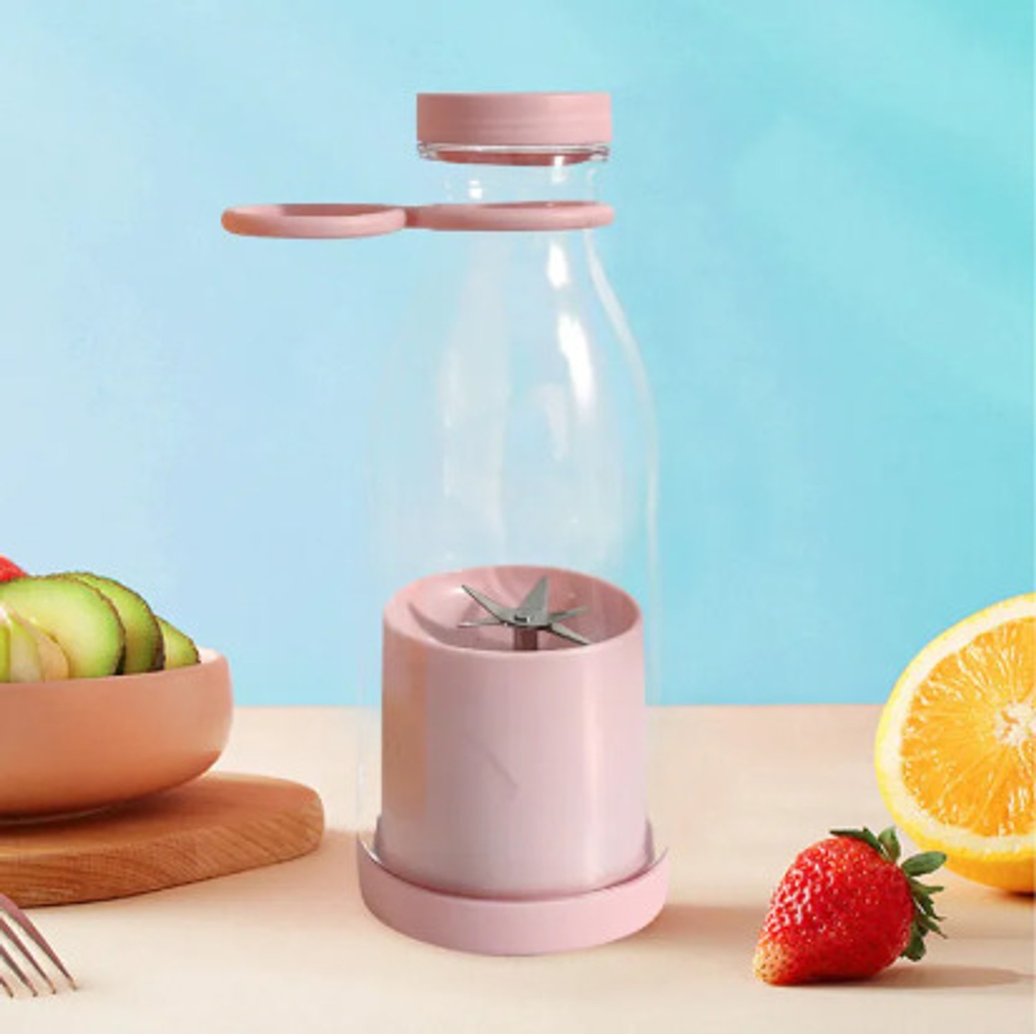 Image of TrendingMinds SmartBlend USB Portable 40 W Mixer Blender (TM-USBMIX-01 | 1 Jar | Multicolor)