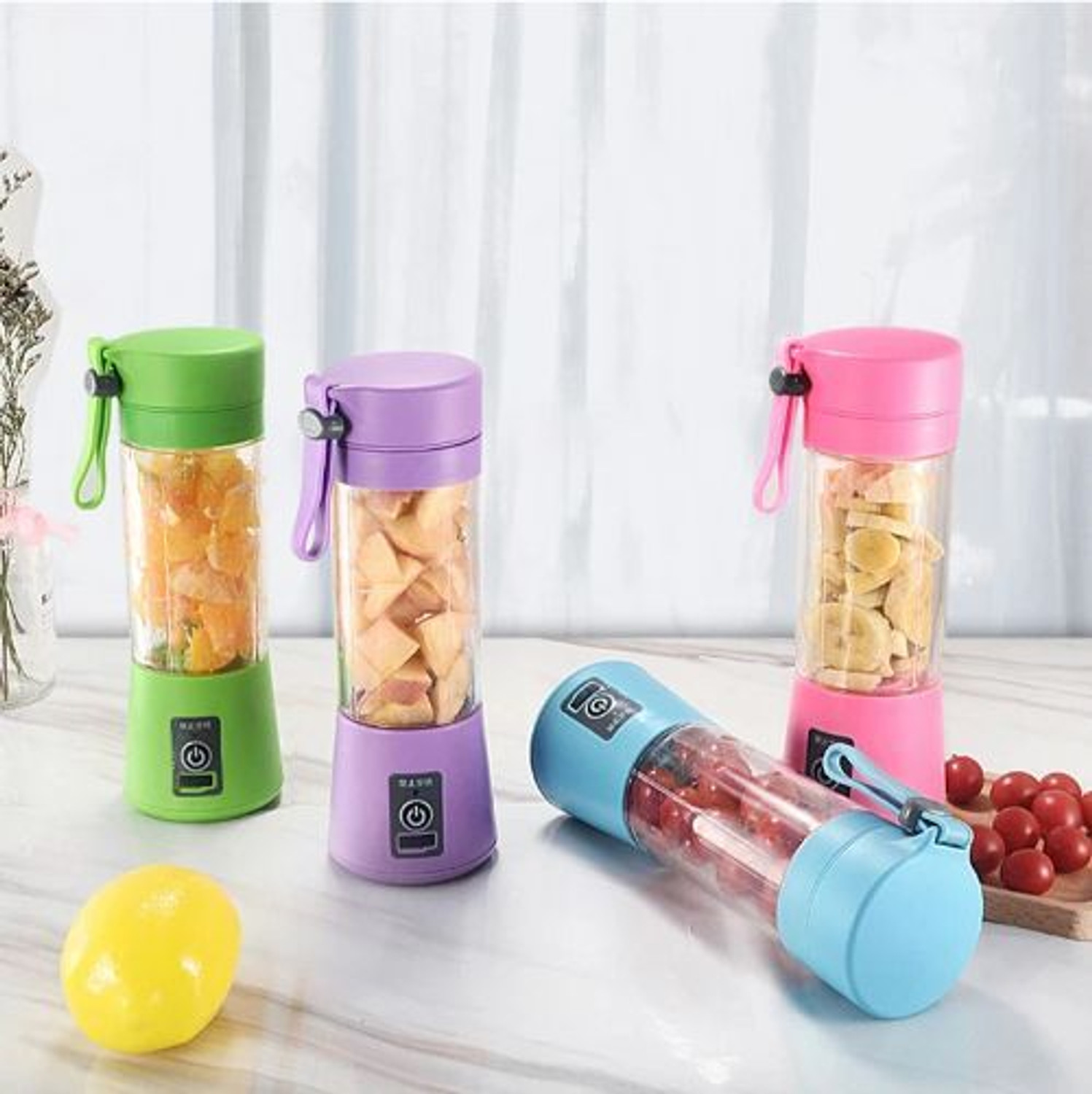 Image of princemarkett Pro Fruit Juicer 200 W Juicer Mixer Grinder (AYY 510Y ELECTRIC JUICER MIXER GRINDER RECHARGEABLE USB BOTTLE BLENDER SHAKER | 1 Jar | Multicolor)