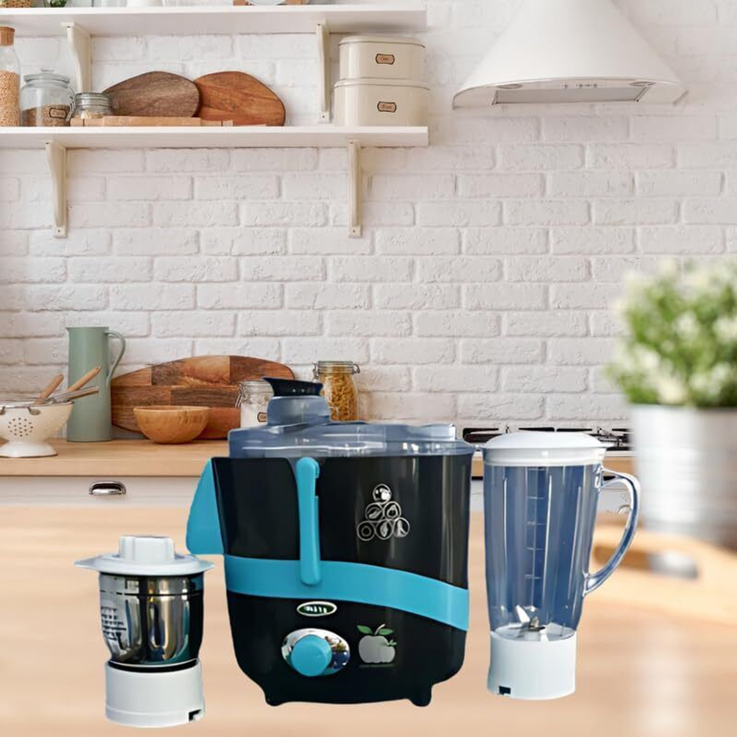 Image of Saumyaraj Metal 2-Jar Grinder | 650W Motor | High-Power Mixing & Grinding 650 W Juicer Mixer Grinder (Metal 2-Jar Grinder | 650W Motor | High-Power Mixing & Grinding | 2 Jars | Black)