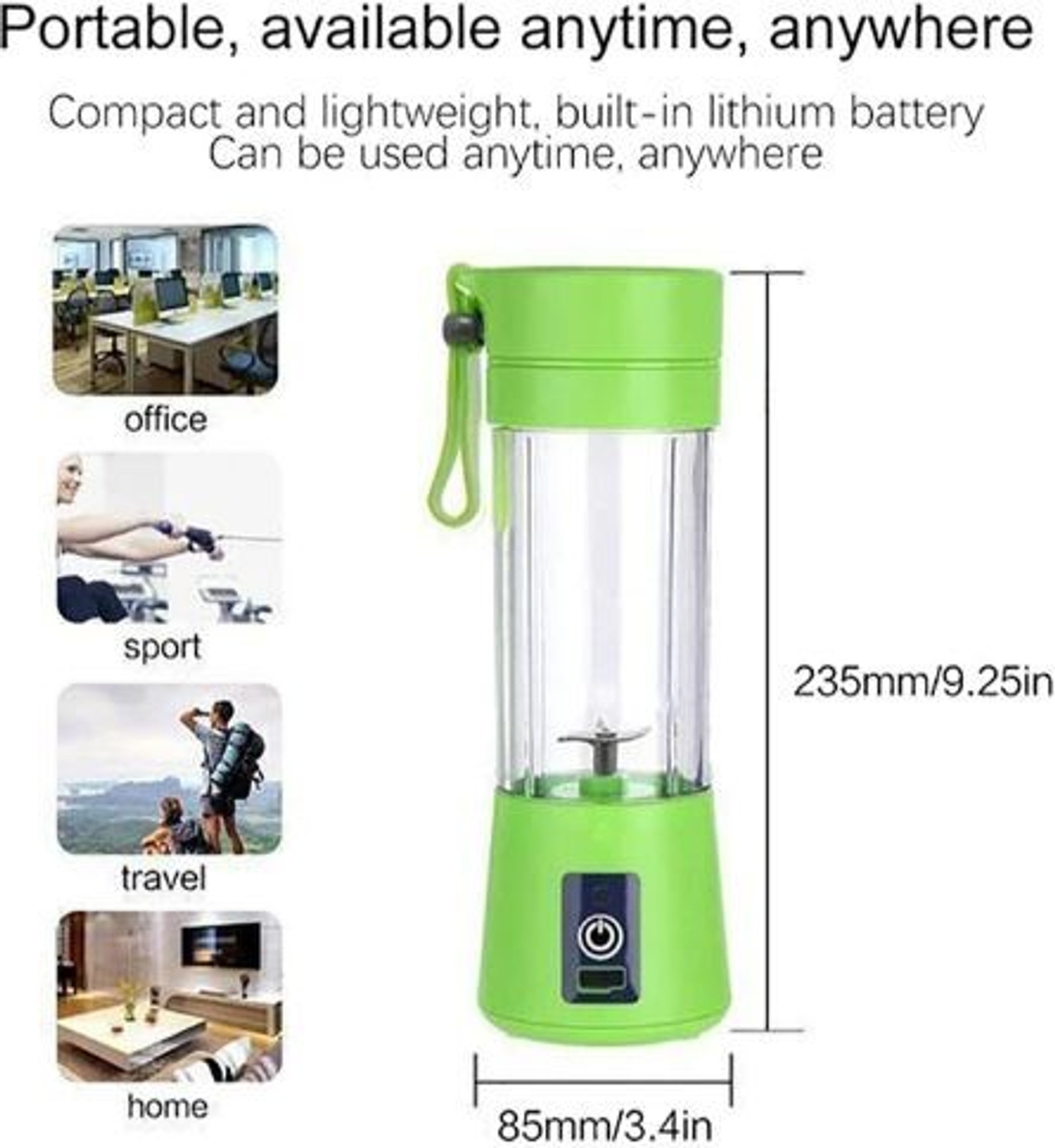 Image of SS brother Pro Fruit Juicer 200 W Juicer Mixer Grinder (AE 932A ELECTRIC JUICER MIXER GRINDER RECHARGEABLE USB BOTTLE BLENDER SHAKER | 1 Jar | Multicolor)