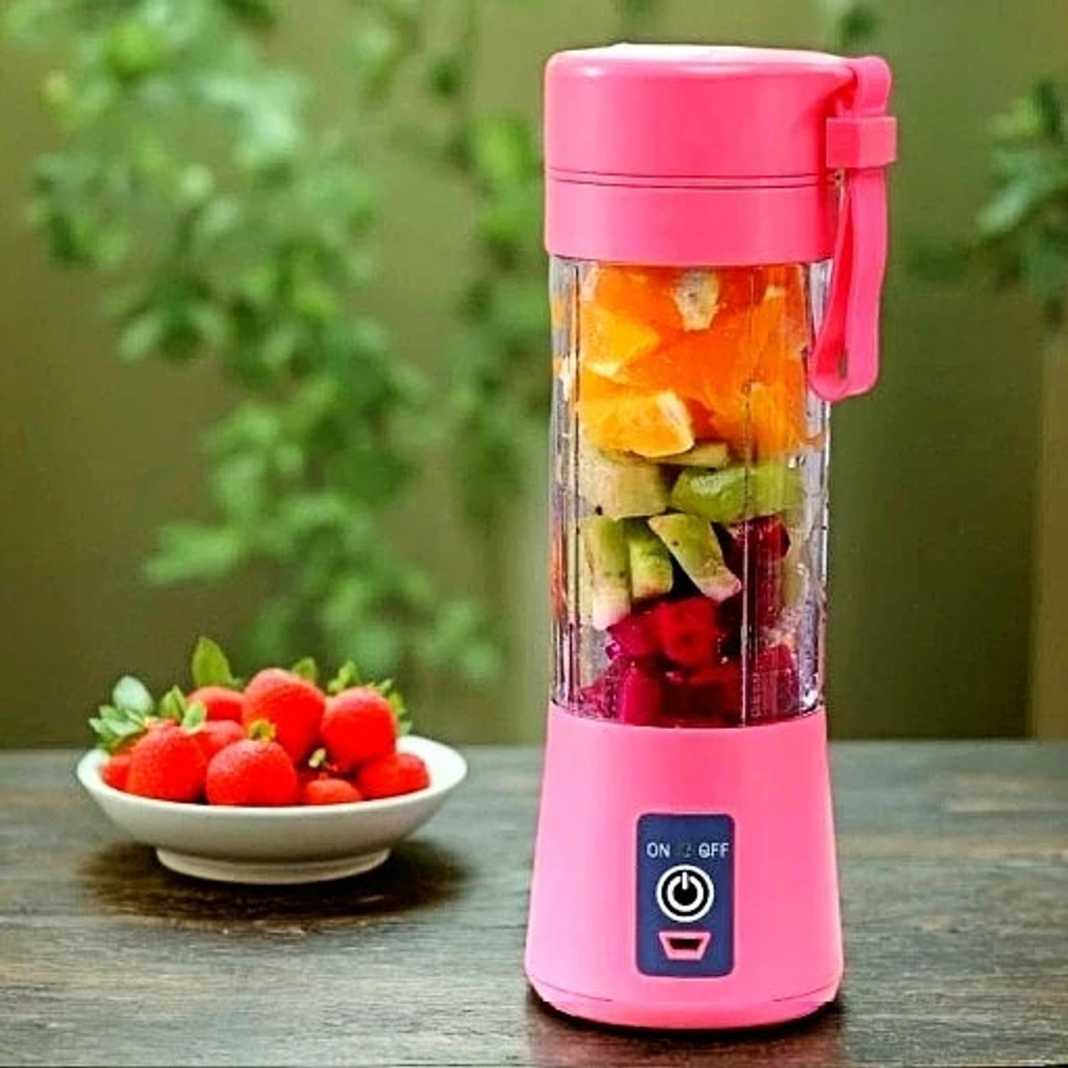 Image of princemarkett Pro Fruit Juicer 200 W Juicer Mixer Grinder (AYY 529Y PORTABLE BLENDER FOR SMOOTHIES SHAKES FOR OFFICE,GYM,TREKKING,HOME USE | 1 Jar | Multicolor)