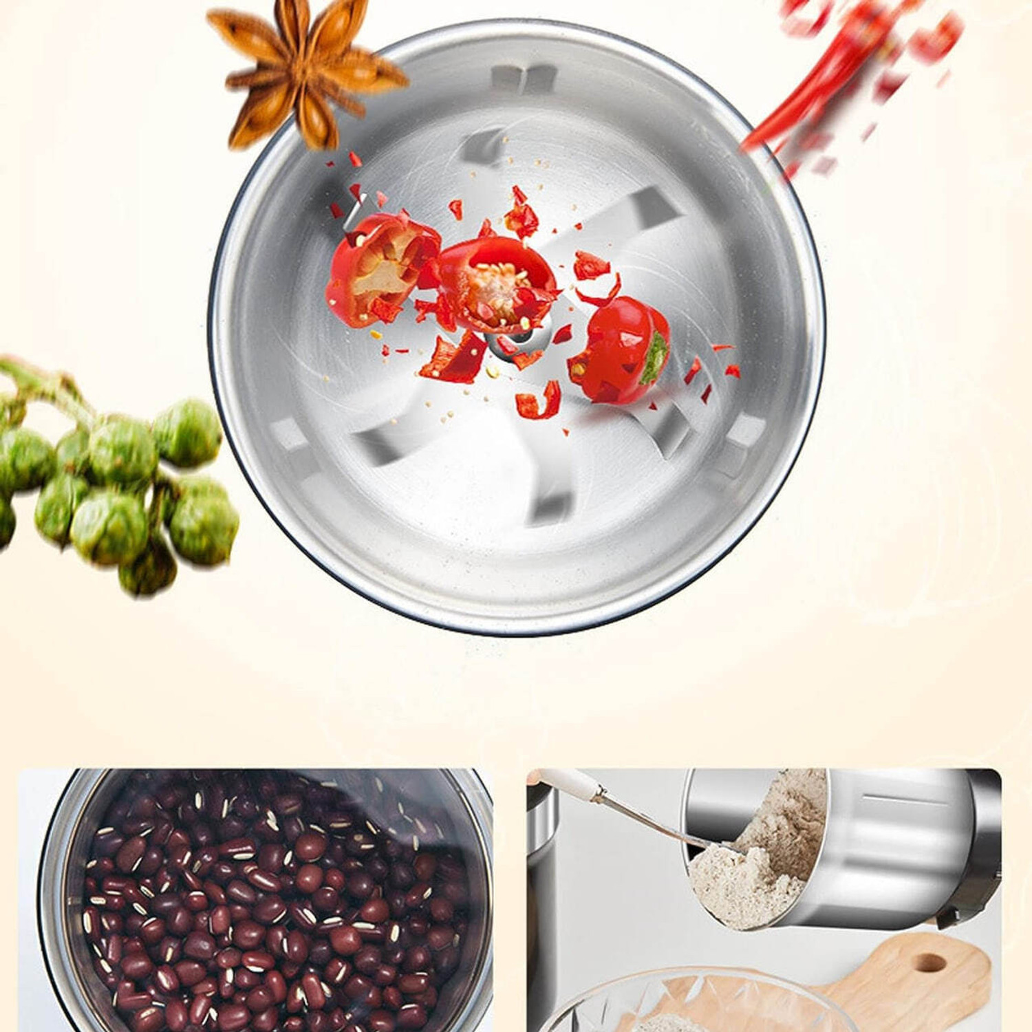 Image of SS brother Pro Fruit Juicer 350 W Juicer Mixer Grinder (QWE 187 Portable Electric USB Juice Maker Juicer Bottle 4 Blades Rechargeable | 1 Jar | Multicolor)