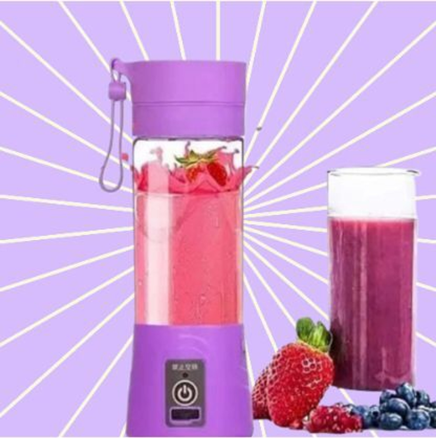 Image of JayGopalTrendz Electric Rechargeable Fruit Juicer Maker Portable USB Mini Juicer ShakerTY202 350 W Juicer Mixer Grinder (Electric Rechargeable Fruit Juicer Maker Portable USB Mini Juicer ShakerTY202 | 1 Jar | Multicolor)