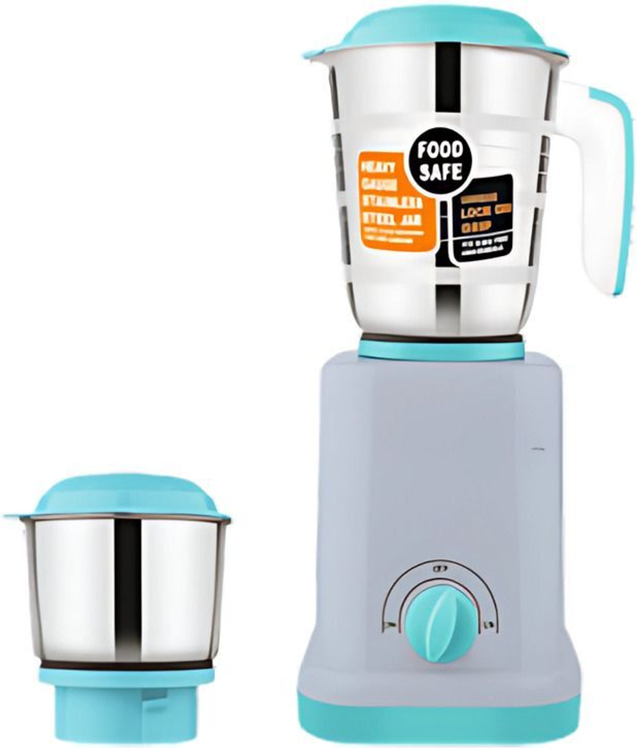 Image of Saumyaraj Metal 2-Jar Grinder | 650W Motor | High-Power Mixing & Grinding 650 W Juicer Mixer Grinder (Metal 2-Jar Grinder | 650W Motor | High-Power Mixing & Grinding | 2 Jars | Black)