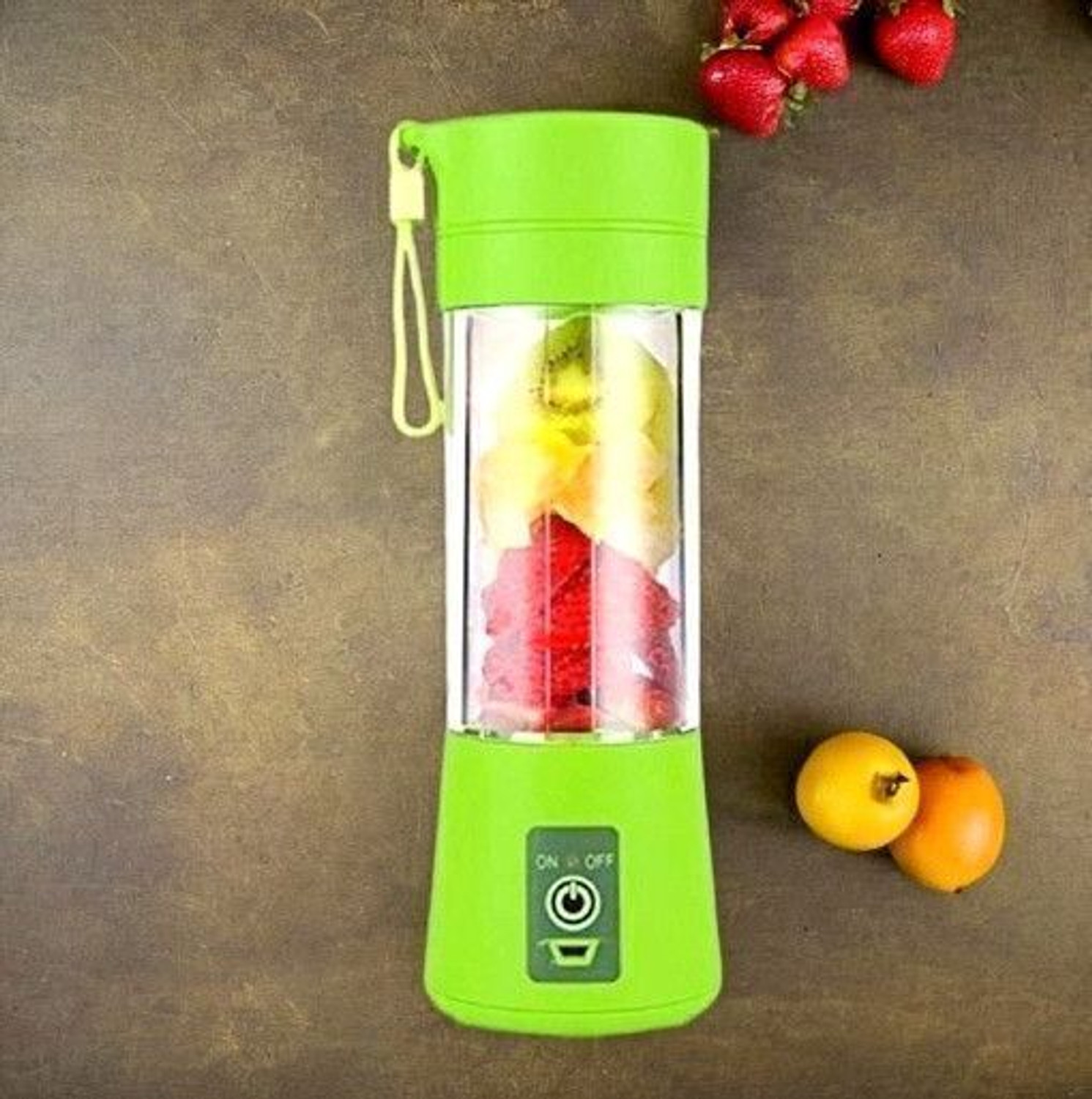 Image of APNA STORE Electric Fruit Juicer Maker USB Rechargeable Mini Juicer Mixer GrinderLF179 350 W Juicer Mixer Grinder (Electric Fruit Juicer Maker USB Rechargeable Mini Juicer Mixer GrinderLF179 | 1 Jar | Multicolor)