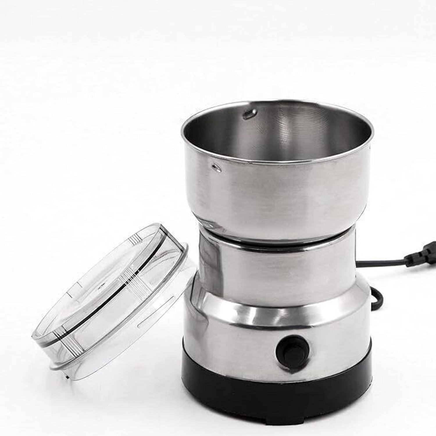 Image of DAKSHWAY Mini Mixer Grinder 500 W Juicer Mixer Grinder (Electric Stainless Steel Grinder | High-Speed Mini Grinder | 1 Jar | Silver)