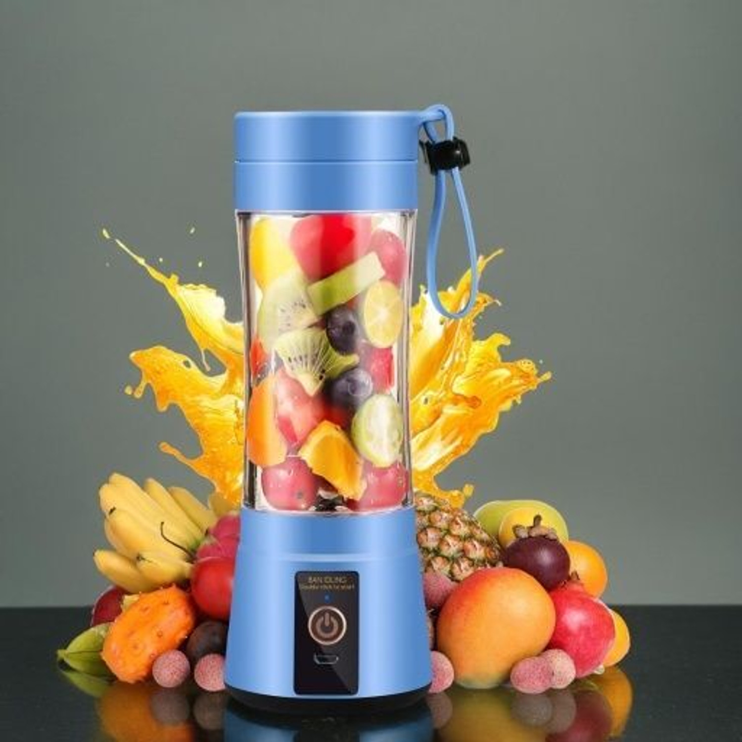 Image of JayGopalTrendz Electric Fruit Juicer Maker USB Rechargeable Mini Juicer Mixer GrinderXD178 350 W Juicer Mixer Grinder (Fruit Juicer Maker USB Rechargeable Mini Juicer Mixer GrinderXD178 | 1 Jar | Multicolor)
