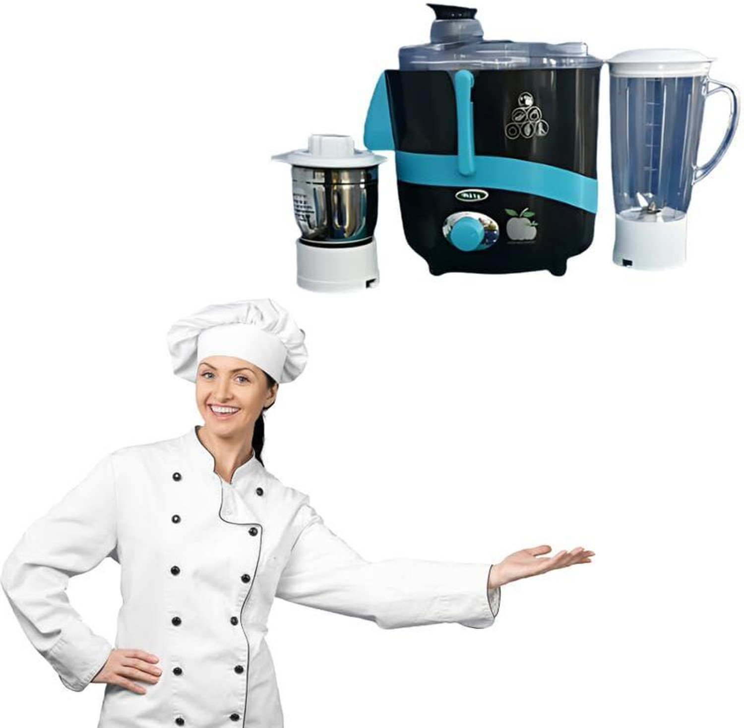 Image of Saumyaraj Metal 2-Jar Grinder | 650W Motor | High-Power Mixing & Grinding 650 W Juicer Mixer Grinder (Metal 2-Jar Grinder | 650W Motor | High-Power Mixing & Grinding | 2 Jars | Black)