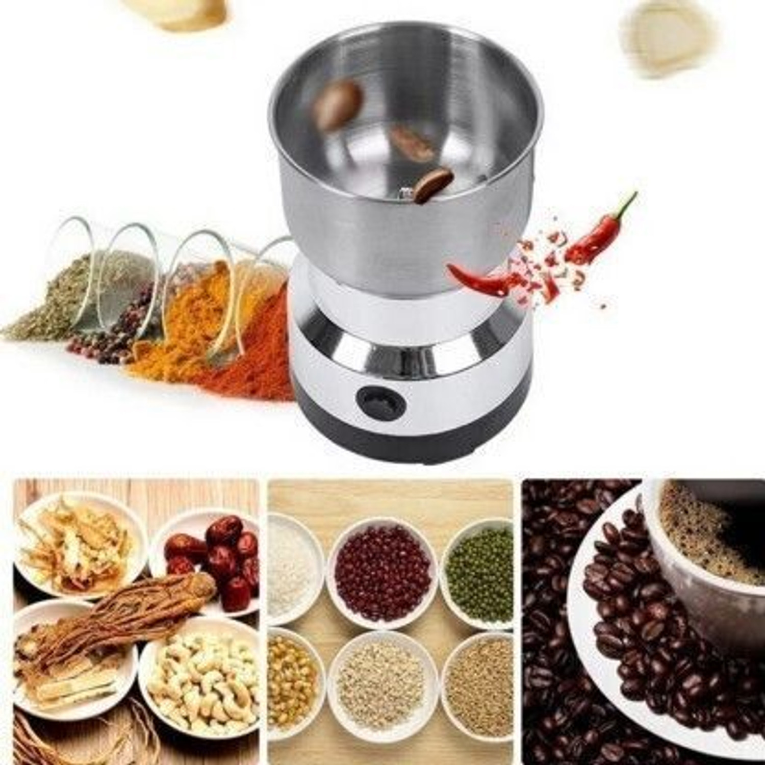 Image of Bumpi Care Bumpi Mini Fruit Juicer Mixer Grinder Portable Milkshake Blenders Color-May Vary 220 W Juicer (6-Blade Juicer | 1 Jar | Multicolor)