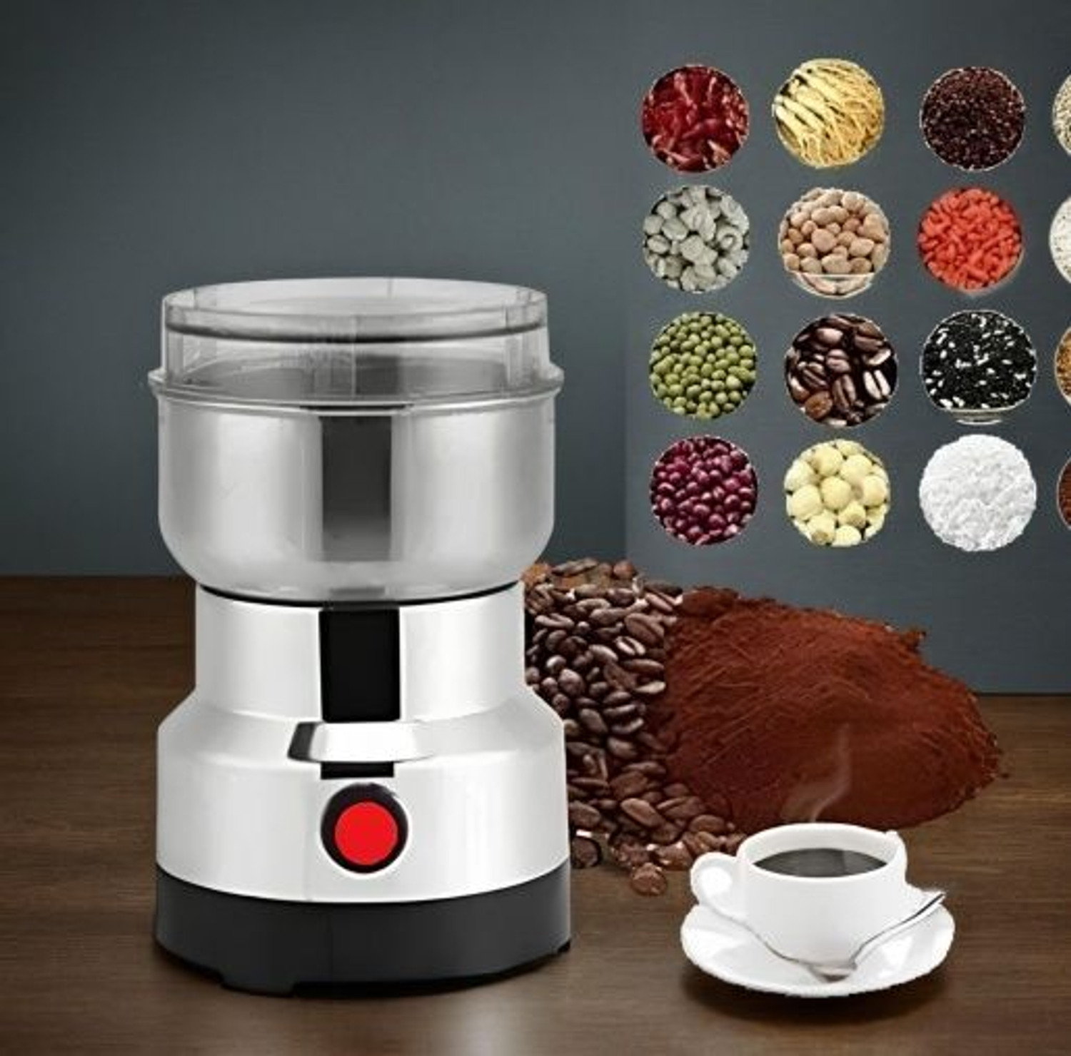 Image of Manasa 150W Electric Mini Mixer Grinder Juicer Light weight Compact for KitchenCS444 240 W Juicer Mixer Grinder (150W Electric Mini Mixer Grinder Juicer Light weight Compact for KitchenCS444 | 1 Jar | Multicolor)