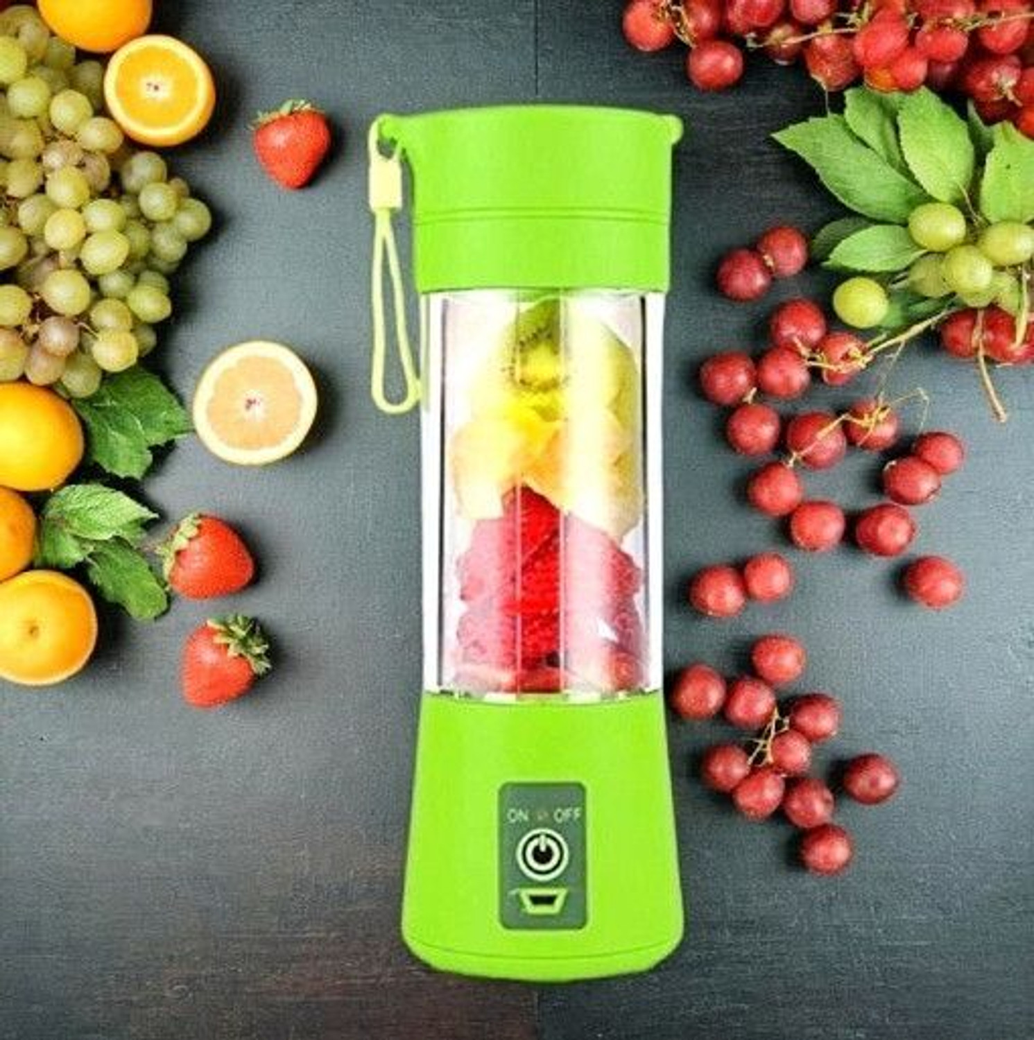 Image of JayGopalTrendz Electric Fruit Juicer Maker 350 W Juicer Mixer Grinder (Rechargeable Mini Juicer Mixer GrinderJJ224 | 1 Jar | Multicolor)