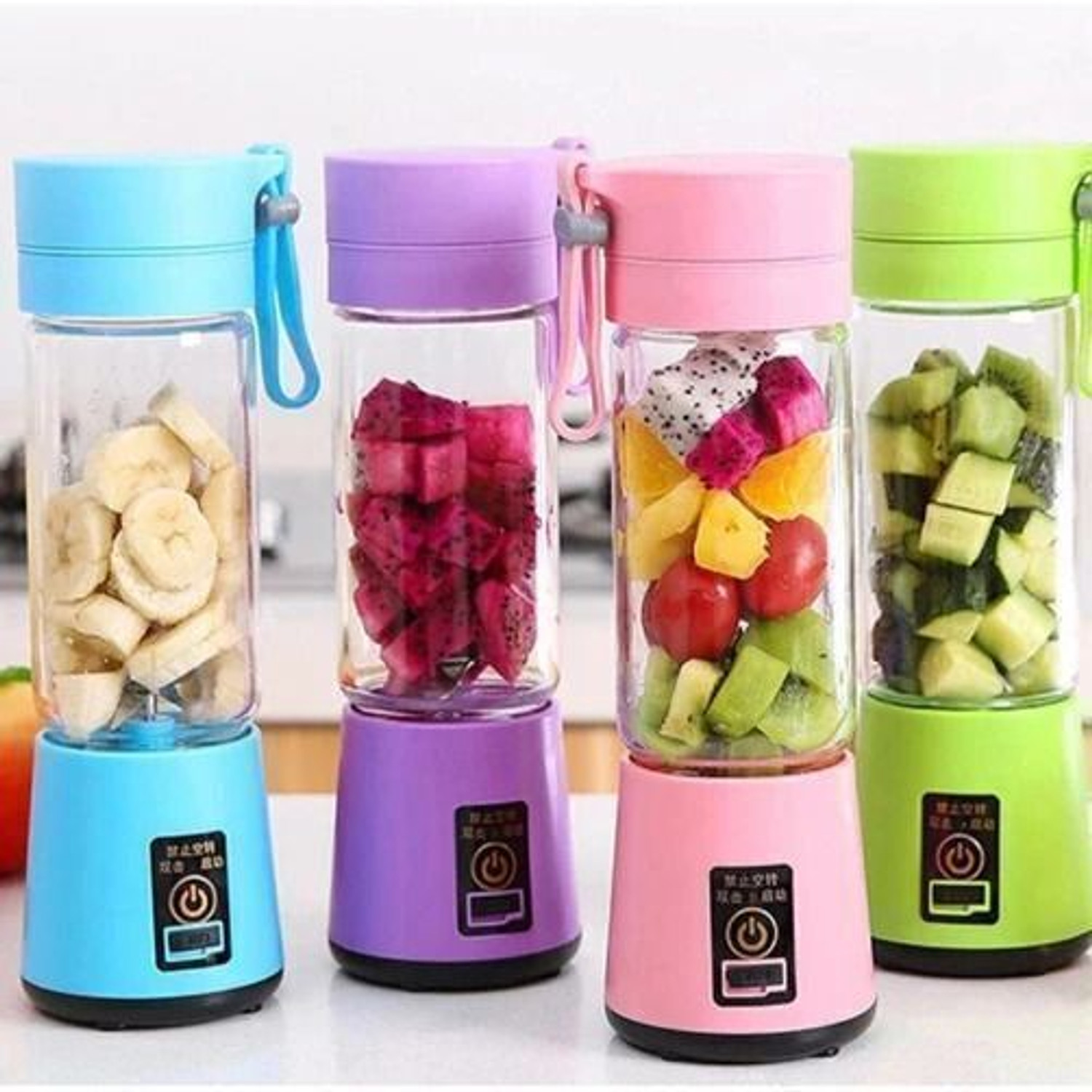 Image of SS brother Pro Fruit Juicer 200 W Juicer Mixer Grinder (AHU 880U RECHARGEABLE PORTABLE USB JUICER BOTTLE SLECTRIC MIXER BLENDER GRINDER | 1 Jar | Multicolor)