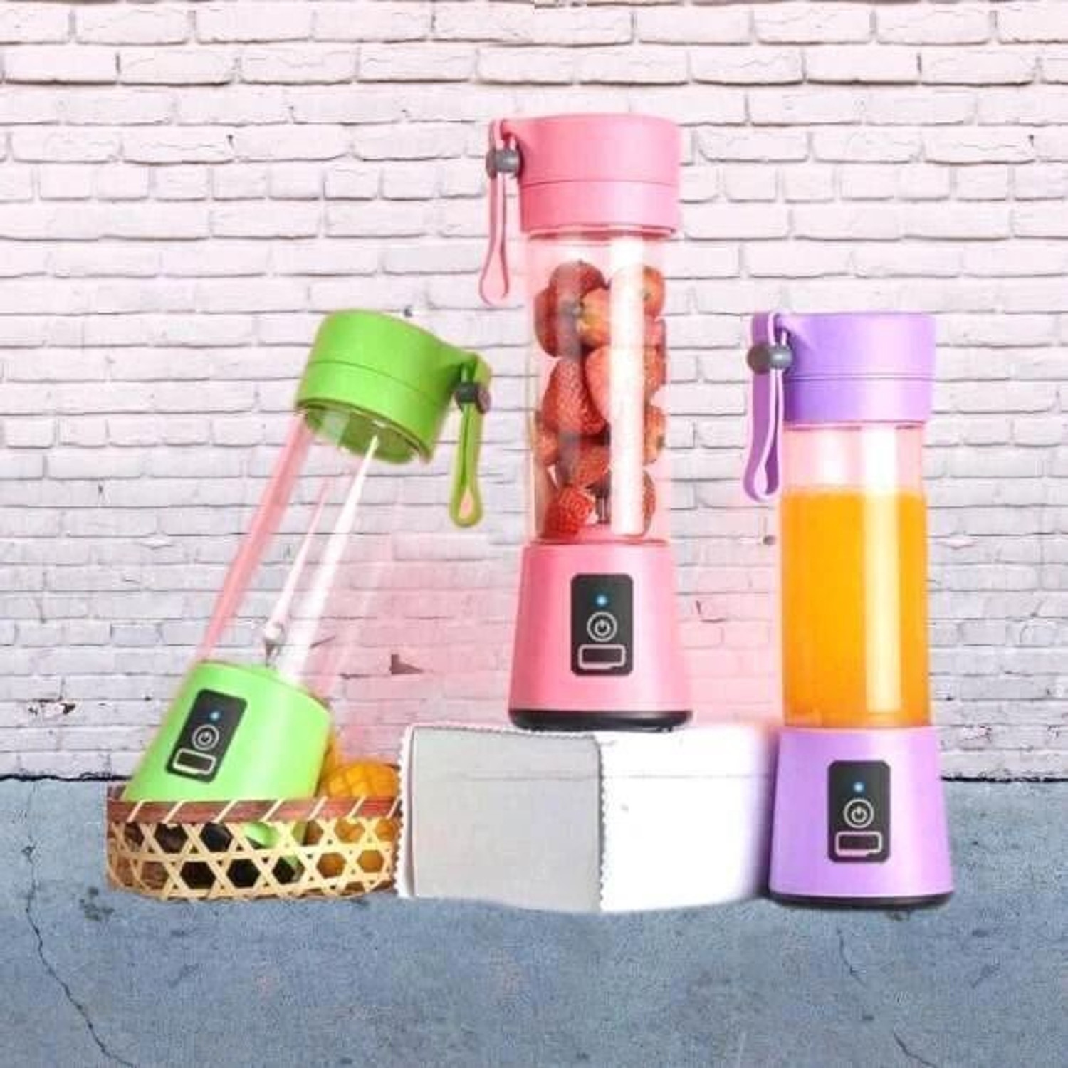 Image of princemarkett Pro Fruit Juicer 200 W Juicer Mixer Grinder (AYY 506Y ELECTRIC JUICER MIXER GRINDER RECHARGEABLE USB BOTTLE BLENDER SHAKER | 1 Jar | Multicolor)