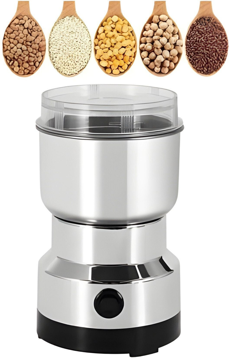 Image of JayGopalTrendz Grinder 350 W Mixer Grinder (Electric Grinder With Coffee & Nuts Grains Bean Grinder Juicer Mixer GrinderJ235 | 1 Jar | Silver)