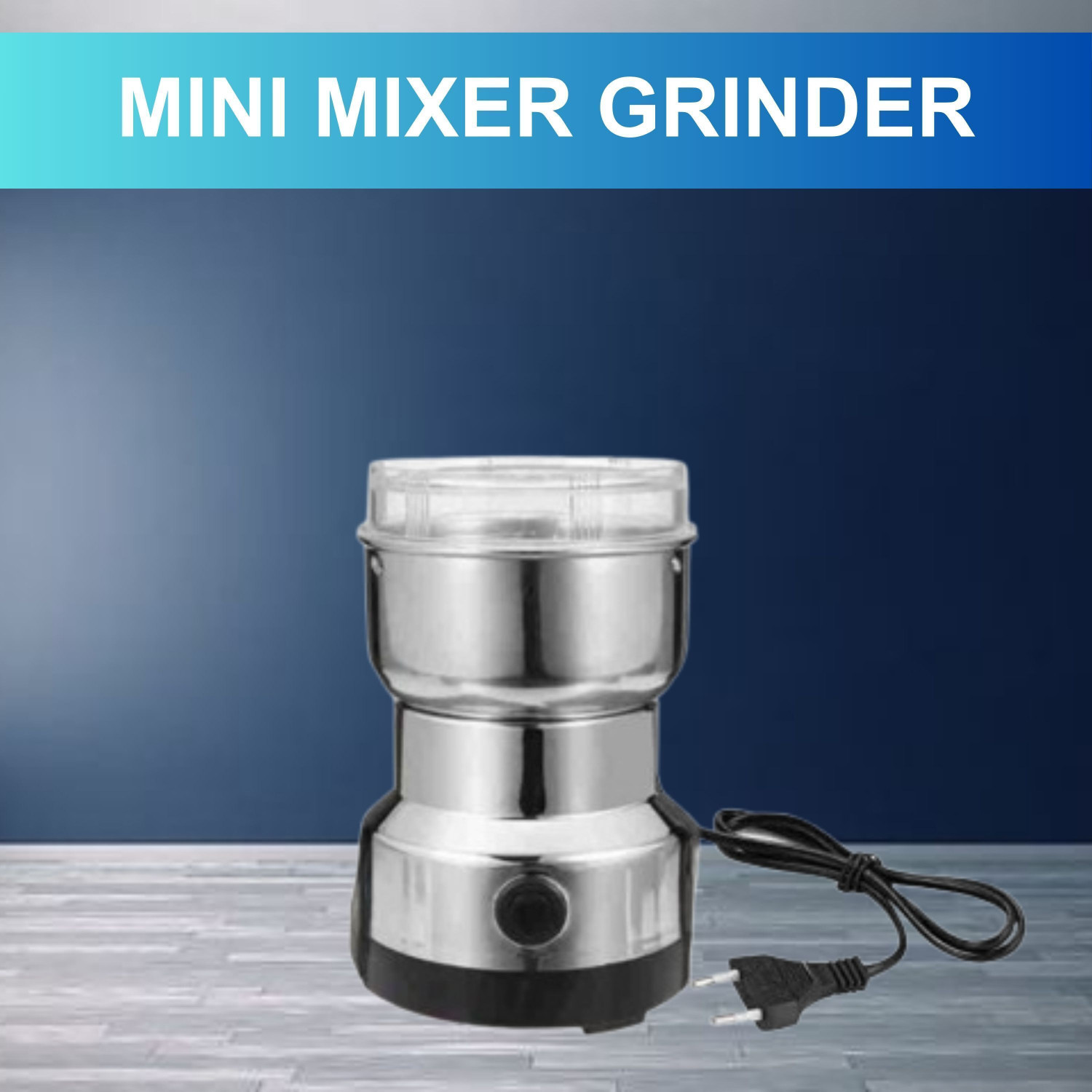 Image of Manasa Mini Mixer Grinder 150 W Mixer Grinder (Mini Mixer Grinder | 1 Jar | Silver)
