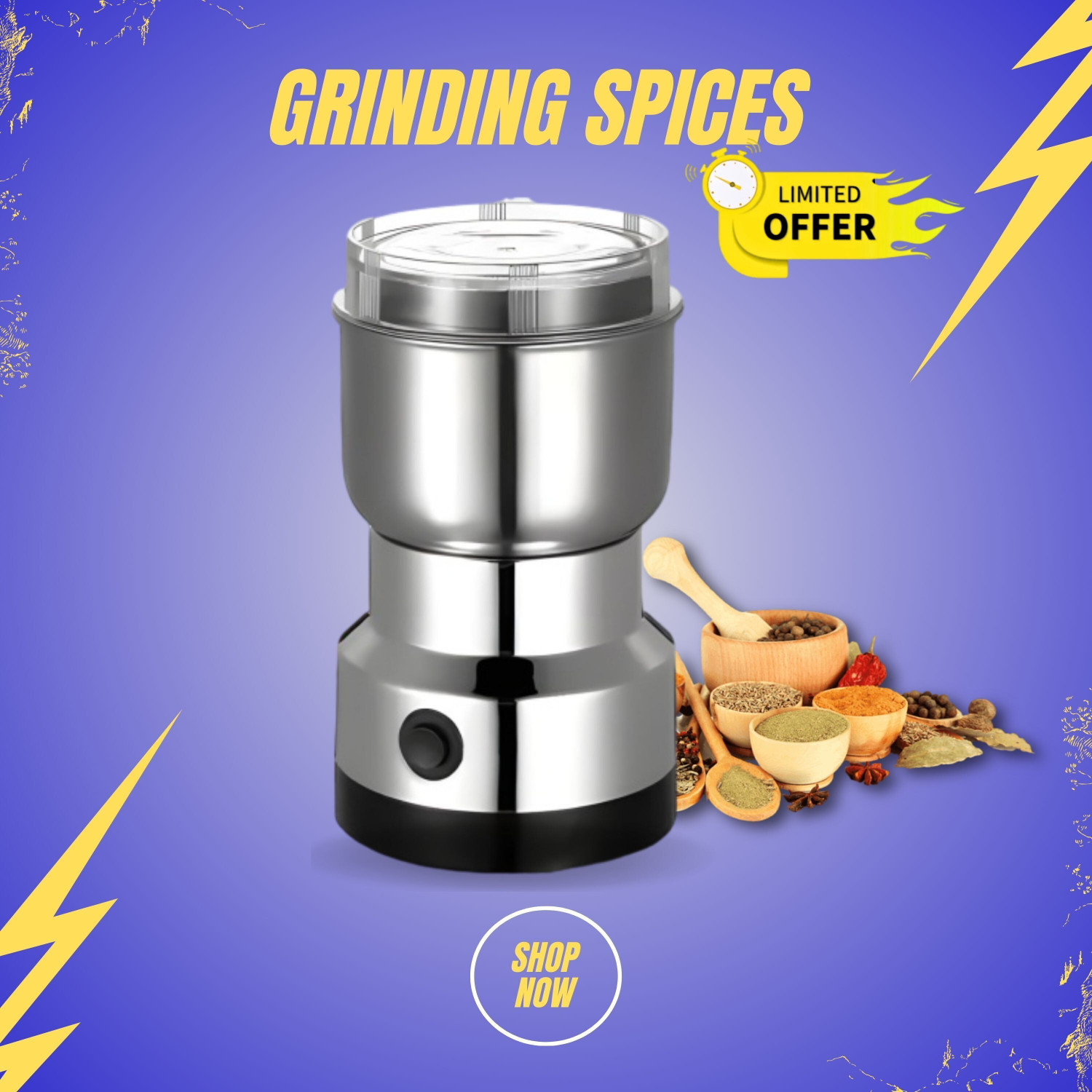 Image of ons Electric fruit juicer |usb rechargeable 2000 mah battery| powerful motor@5 25 W Juicer Mixer Grinder (Portable juicer for smoothies,shakes, juices | 1 Jar | Multicolor)
