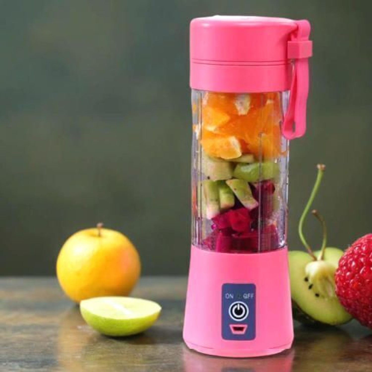 Image of implex mart PJC-33 450 W Juicer Mixer Grinder (Portable fresh fruit Vegetable juicer blender | 2 Jars | Pink)