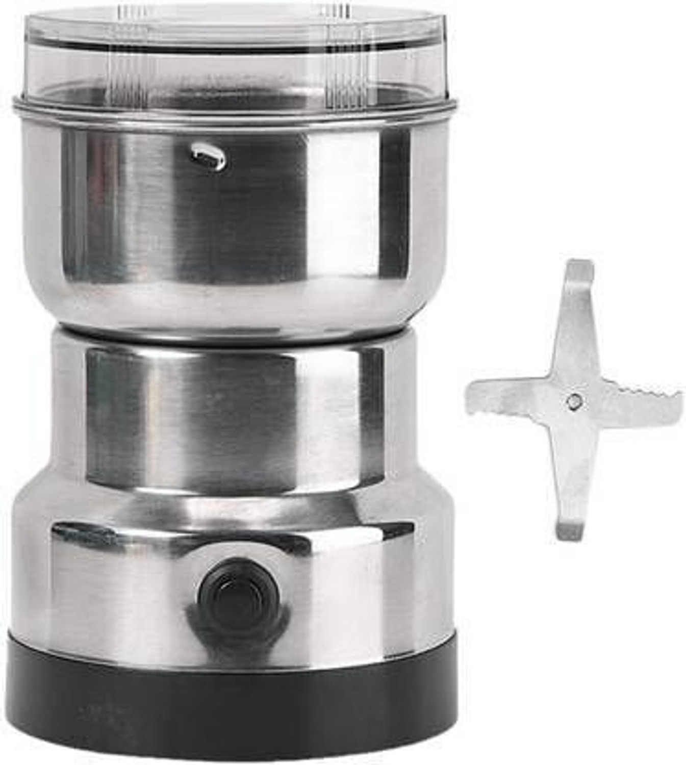 Image of DAKSHWAY Mini Mixer Grinder 600 W Juicer Mixer Grinder (Mixer& Grinder Mini Mixer and Grinder Stainless Steel Spice Grinder Japan Smart | 1 Jar | Silver)
