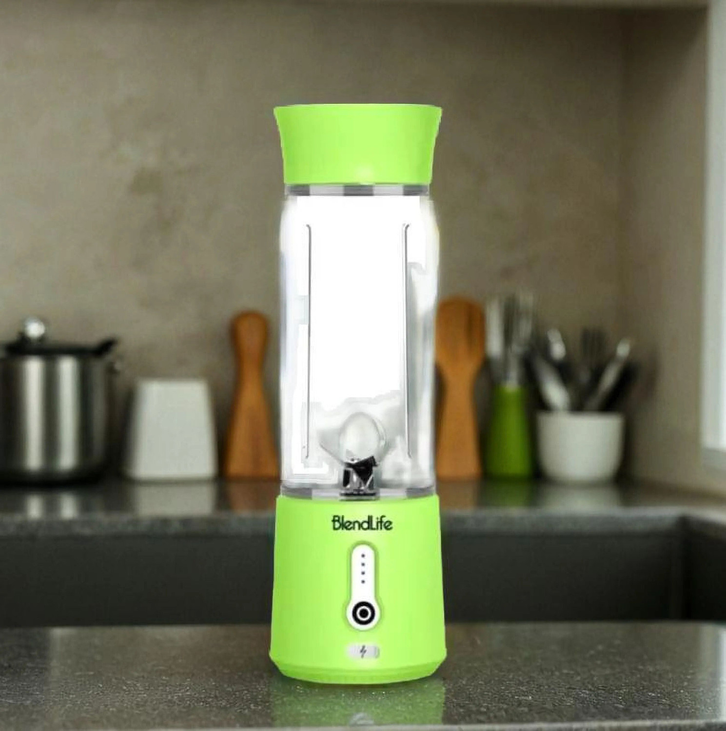 Image of Saibaba Insulators Portable USB Rechargeable Juicer Blender Mini Smoothie Maker Bottle 400 W Juicer Mixer Grinder (PJB-15 Juice Maker | 2 Jars | Blue)