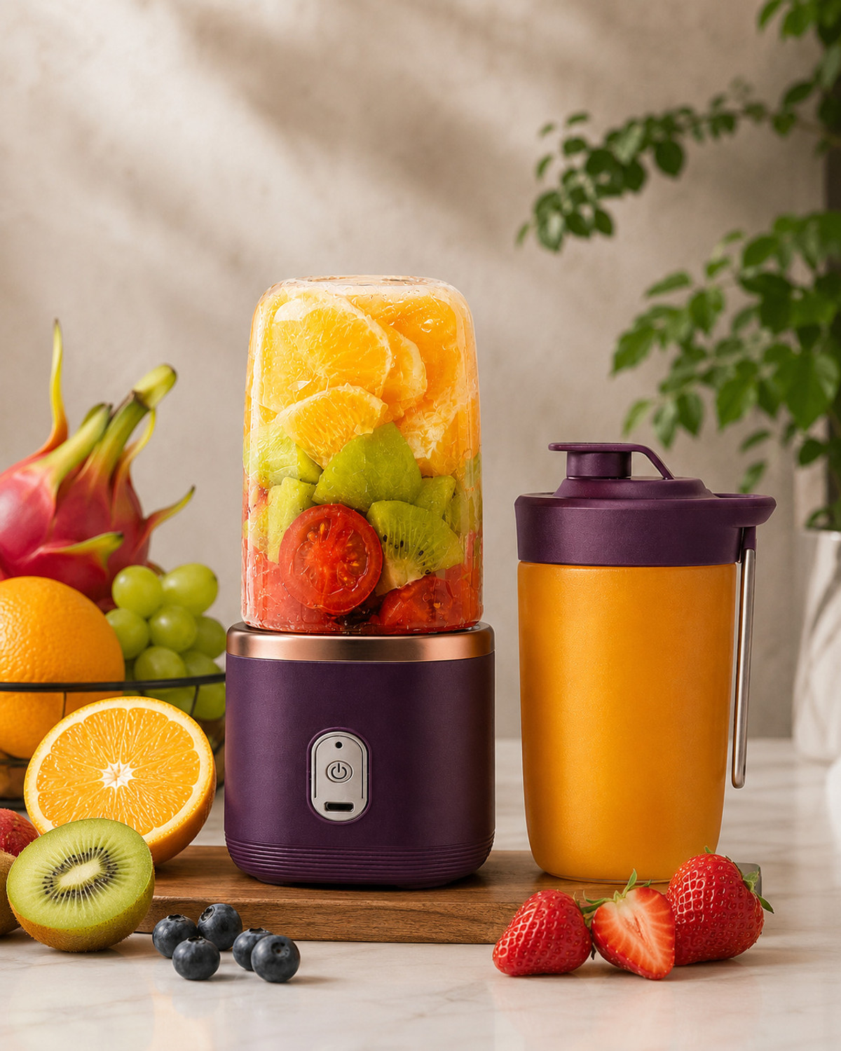 Image of MAXIVE No 25 W Juicer (Travel Friendly Smoothie Blender Bottle | 1 Jar | Multicolor)