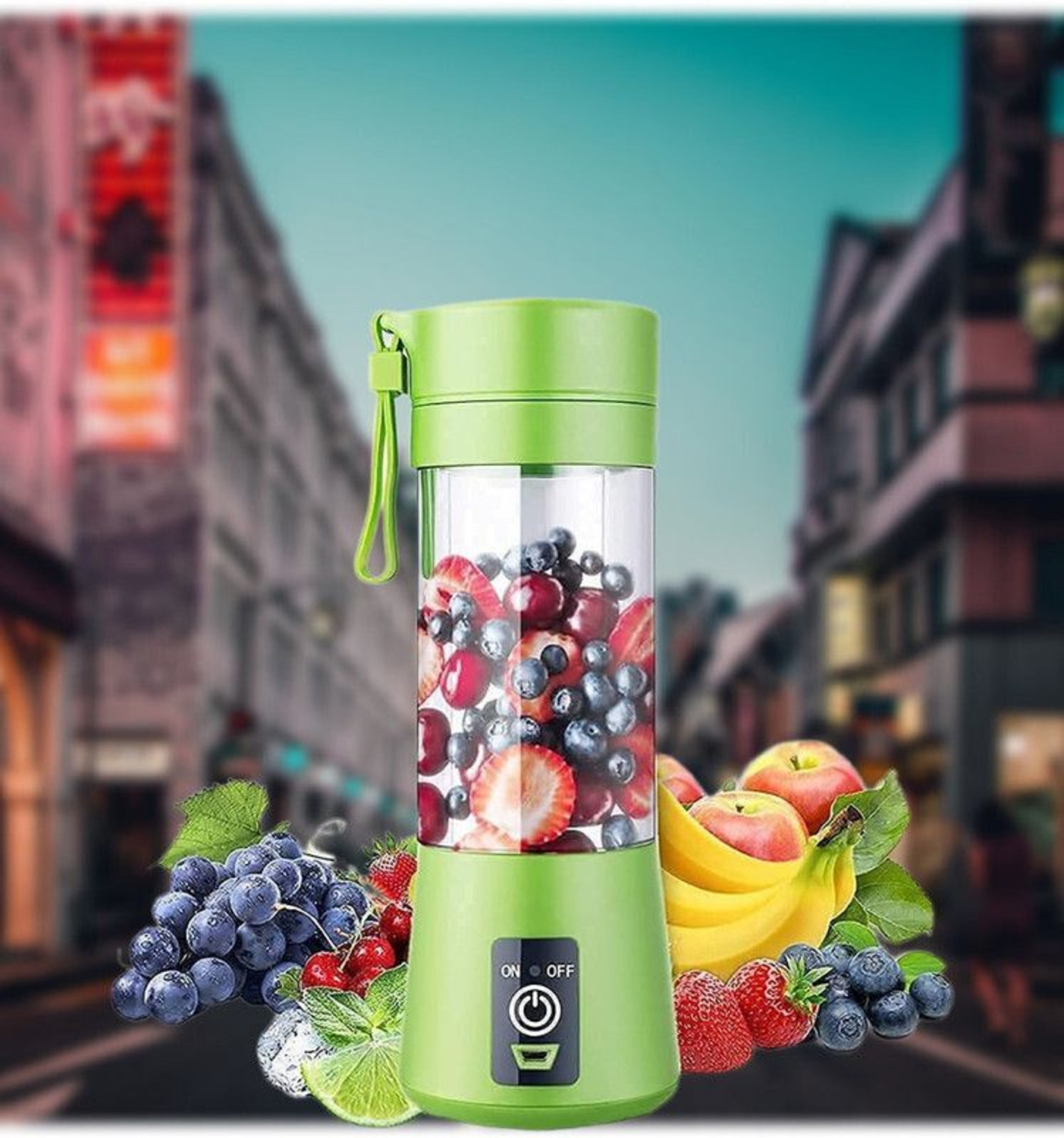 Image of JayGopalTrendz Electric Fruit Juicer Maker USB Rechargeable Mini Juicer Mixer GrinderQJ392 350 W Juicer Mixer Grinder (Electric Fruit Juicer Maker USB Rechargeable Mini Juicer Mixer GrinderQJ392 | 1 Jar | Multicolor)