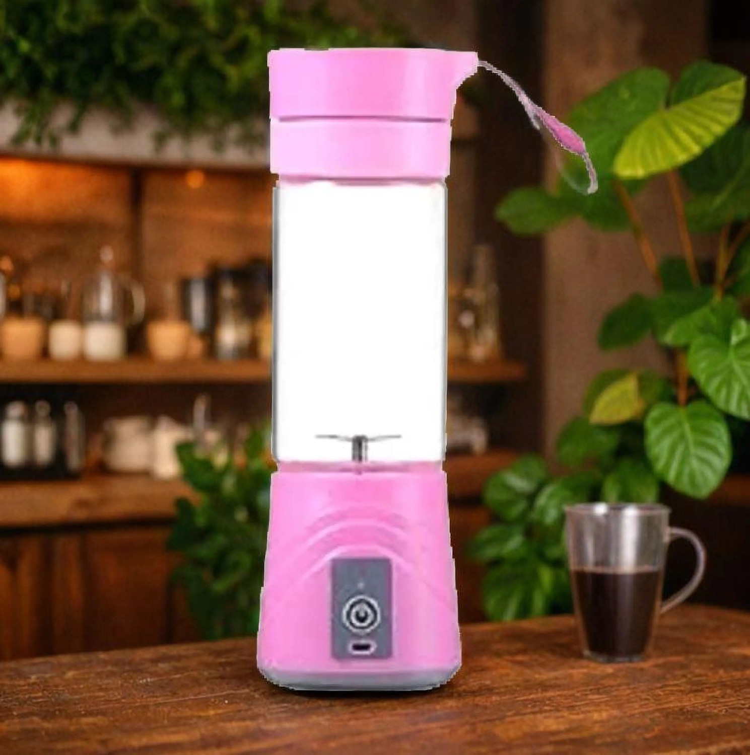 Image of APNA STORE Electric Fruit Juicer Maker USB Rechargeable Mini Juicer Mixer GrinderLF179 350 W Juicer Mixer Grinder (Electric Fruit Juicer Maker USB Rechargeable Mini Juicer Mixer GrinderLF179 | 1 Jar | Multicolor)