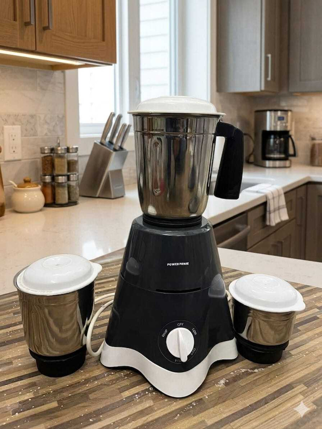 Image of laxmigold Grinder 042 550 W Juicer Mixer Grinder (JMG 42 | 3 Jars | Black)