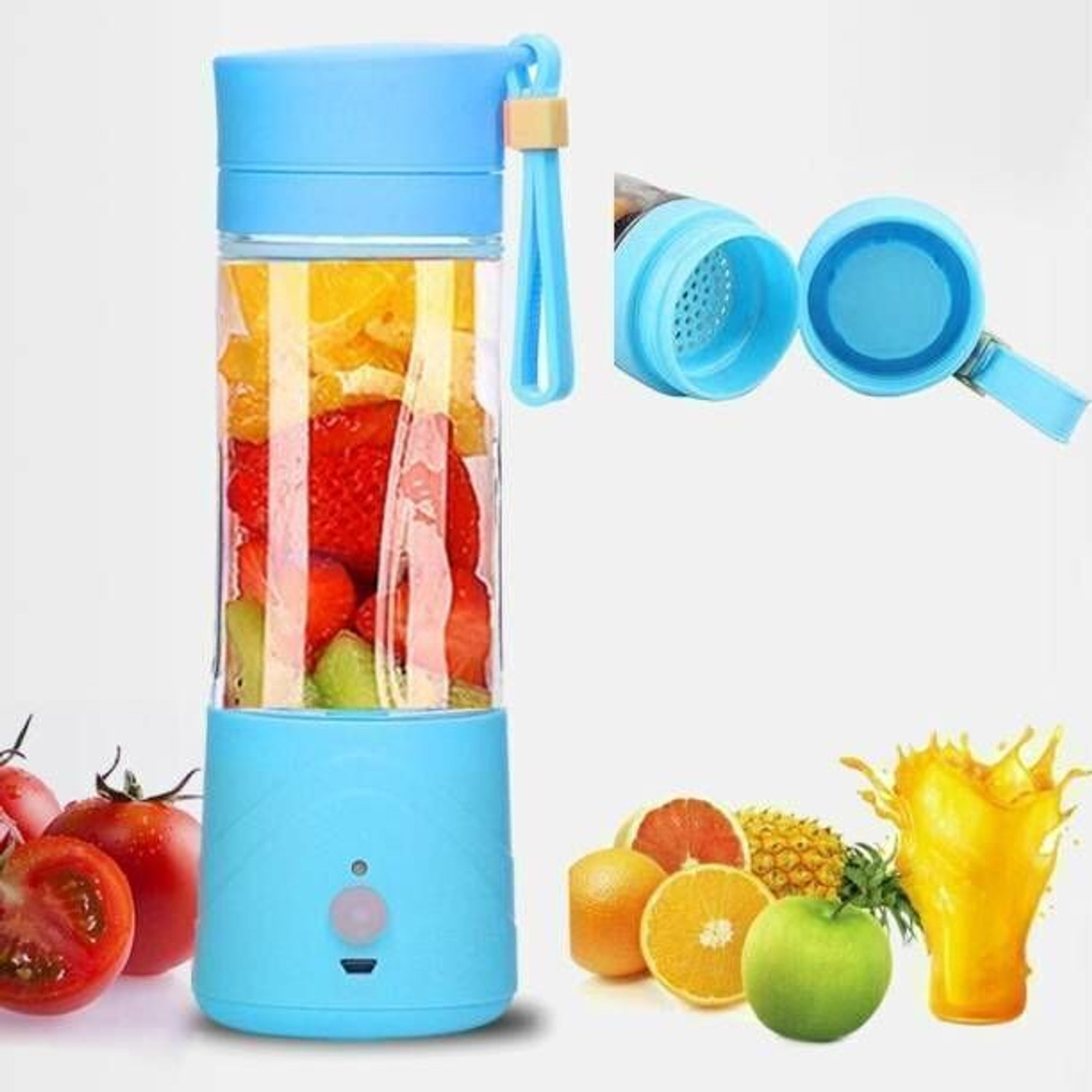 Image of APNA STORE Electric Fruit Juicer Maker USB Rechargeable Mini Juicer Mixer GrinderLD283 350 W Juicer Mixer Grinder (Electric Fruit Juicer Maker USB Rechargeable Mini Juicer Mixer GrinderLD283 | 1 Jar | Multicolor)