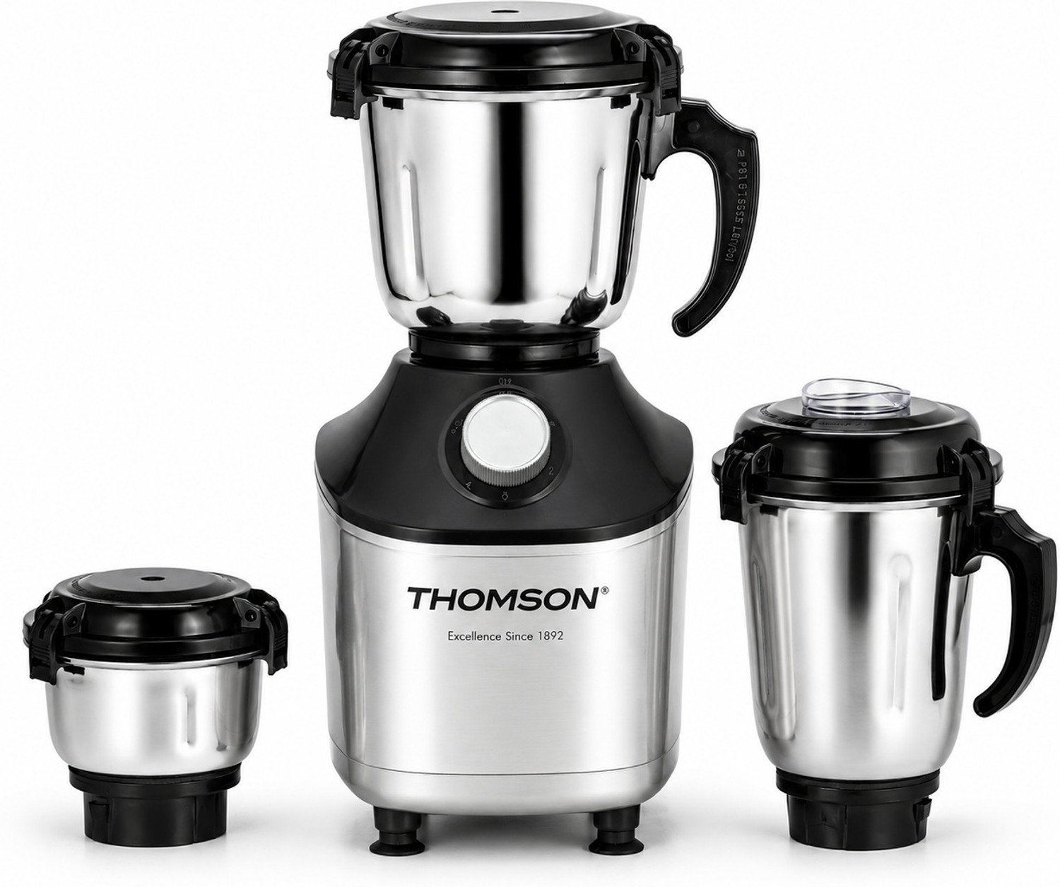 Image of Thomson FreshMix 500 W Mixer Grinder (FreshMix | 4 Jars | Pearl White, Lavender Pink)