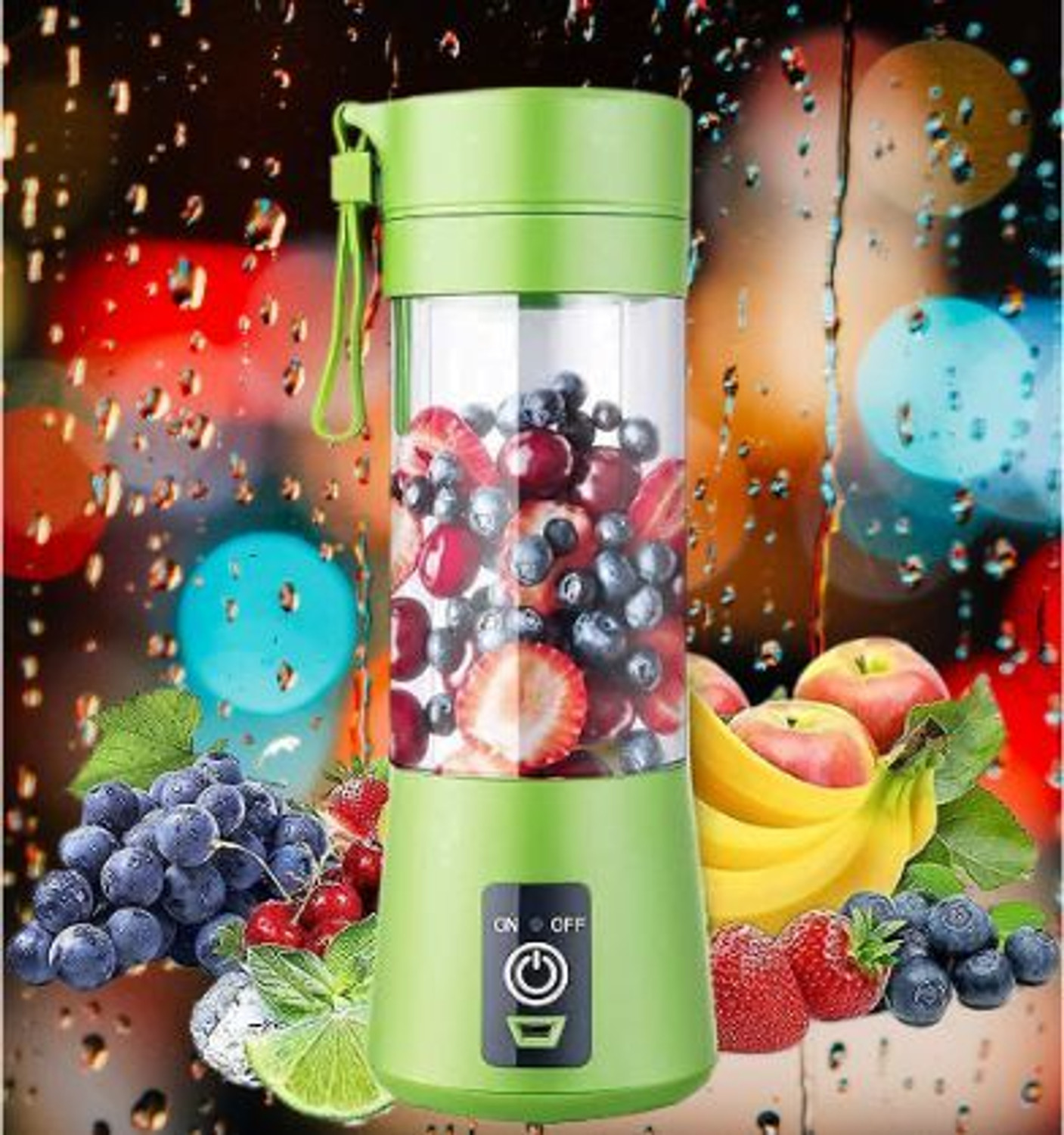 Image of JayGopalTrendz Electric Fruit Juicer Maker USB Rechargeable Mini Juicer Mixer GrinderQQ15 350 W Juicer Mixer Grinder (Electric Fruit Juicer Maker USB Rechargeable Mini Juicer Mixer GrinderQQ15 | 1 Jar | Multicolor)