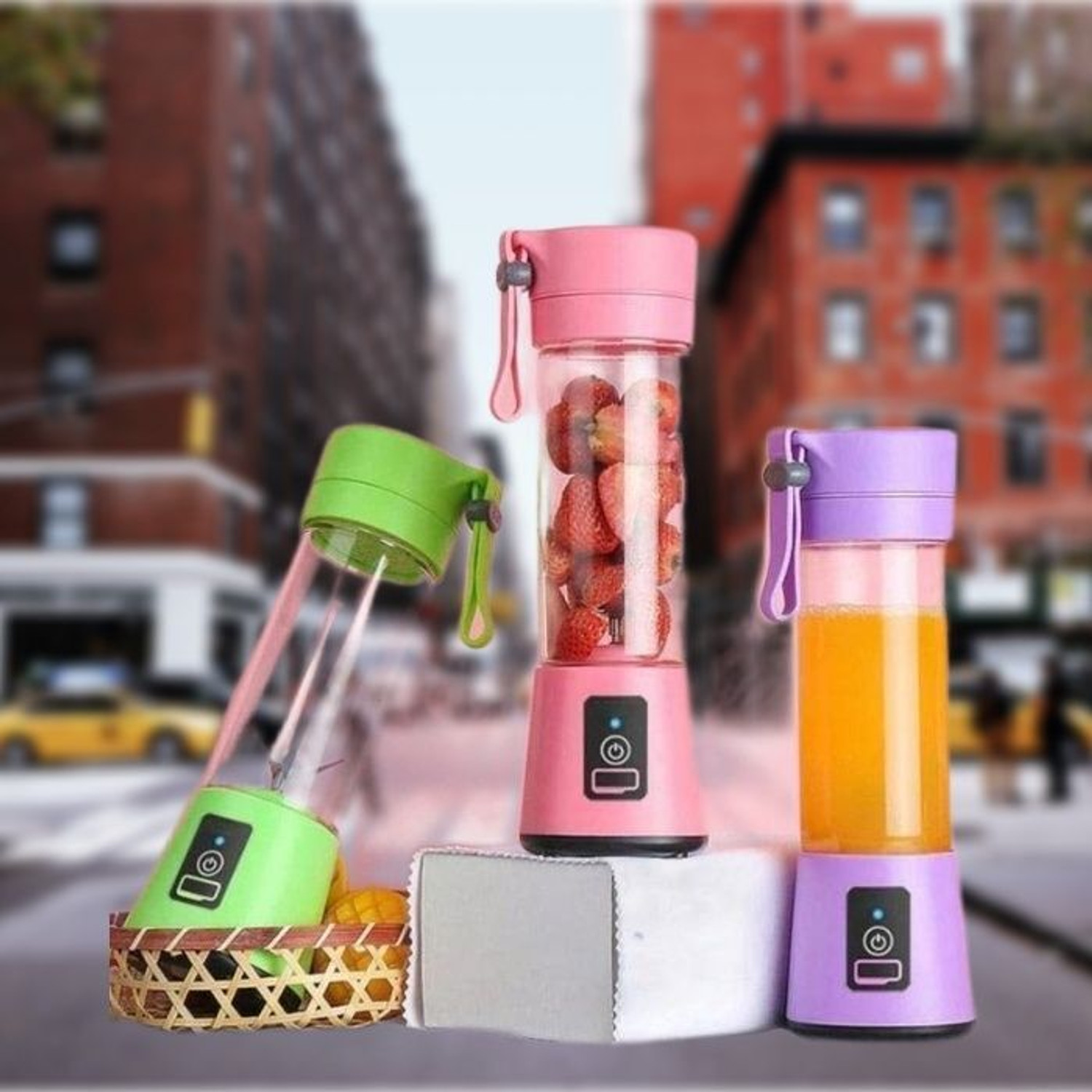 Image of JayGopalTrendz Electric Fruit Juicer Maker USB Rechargeable Mini Juicer Mixer GrinderQJ392 350 W Juicer Mixer Grinder (Electric Fruit Juicer Maker USB Rechargeable Mini Juicer Mixer GrinderQJ392 | 1 Jar | Multicolor)