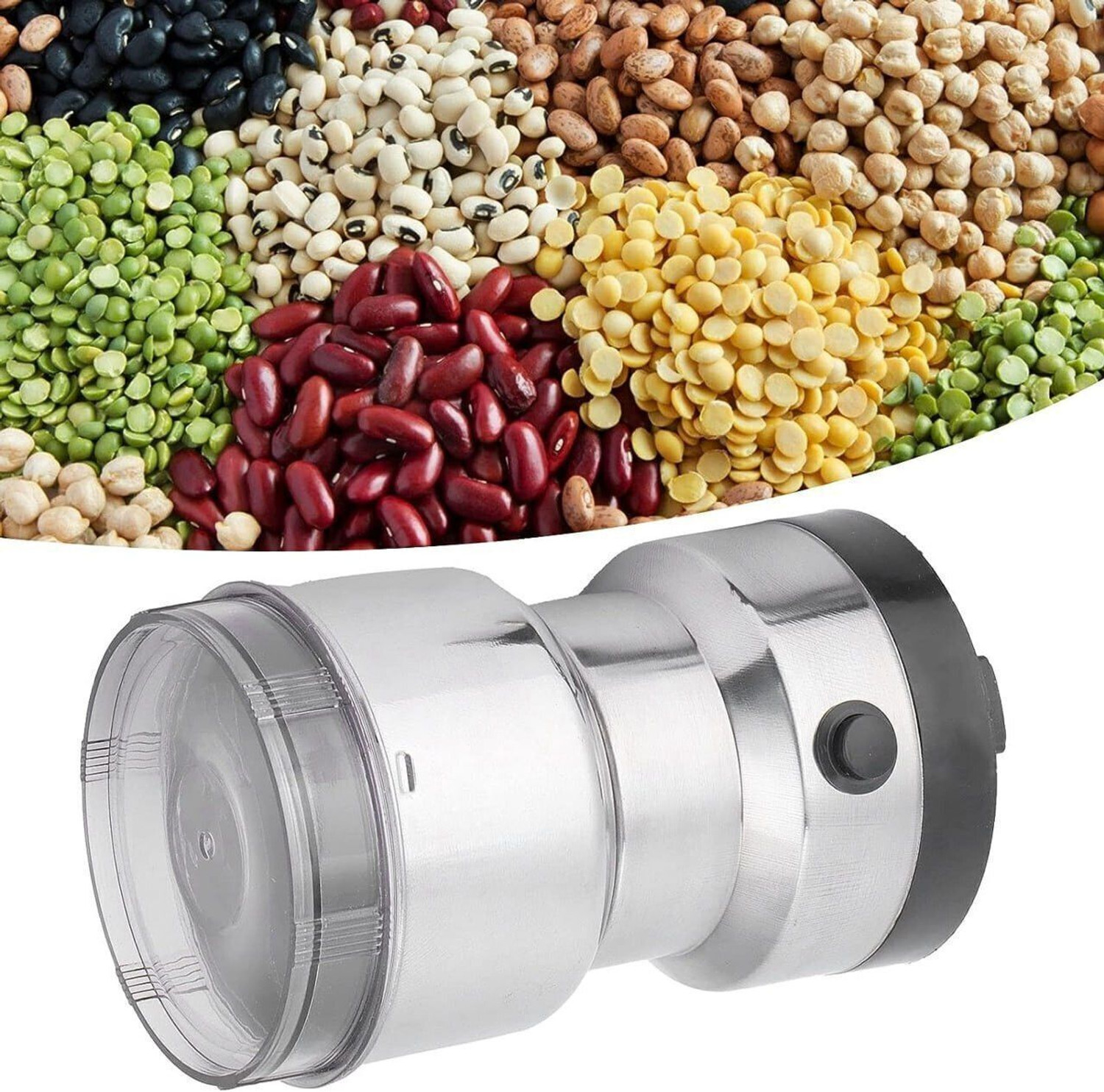 Image of Manasa design Electric Household Grinder Juicer Mixer Grinder W 250 W Mixer Grinder (250 W,28000 RPM Mini Stainless Steel Spice Nuts Grainder Kitchen | 1 Jar | Multicolor)