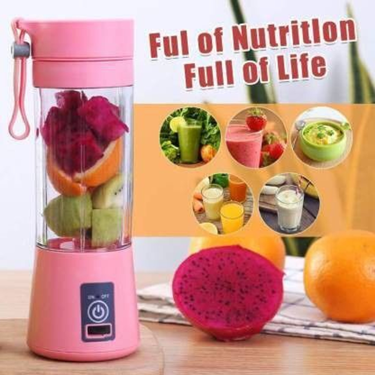 Image of princemarkett Pro Fruit Juicer 200 W Juicer Mixer Grinder (Portable Juicer | 1 Jar | Multicolor)