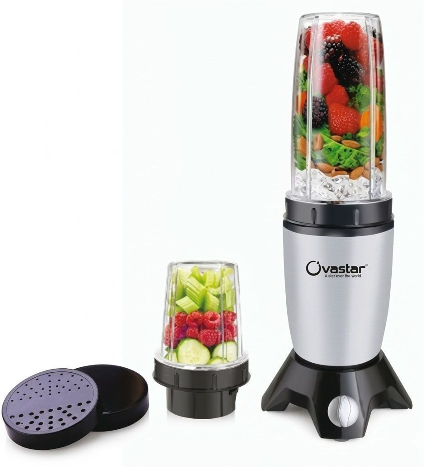 Image of MAX ELECTRA ZEN-Z17 500 W Juicer Mixer Grinder (ZEN-Z-75017 | 3 Jars | Black)