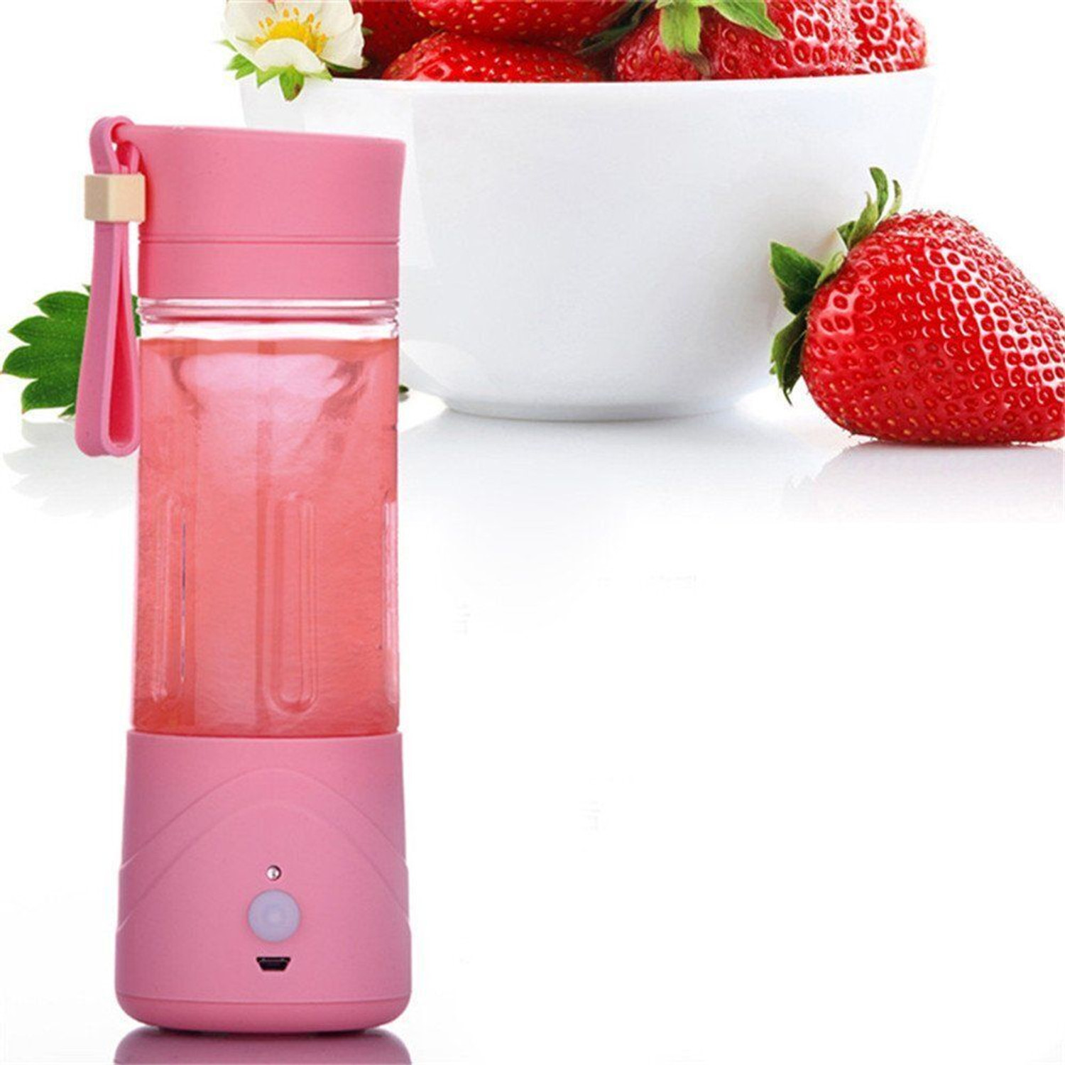 Image of Modexa Global Pro Fruit Juicer 200 W Juicer Mixer Grinder ( Juice Extractor, Portable, Rechargeable Battery and USB Charging 380ml Cup | 1 Jar | Multicolor)