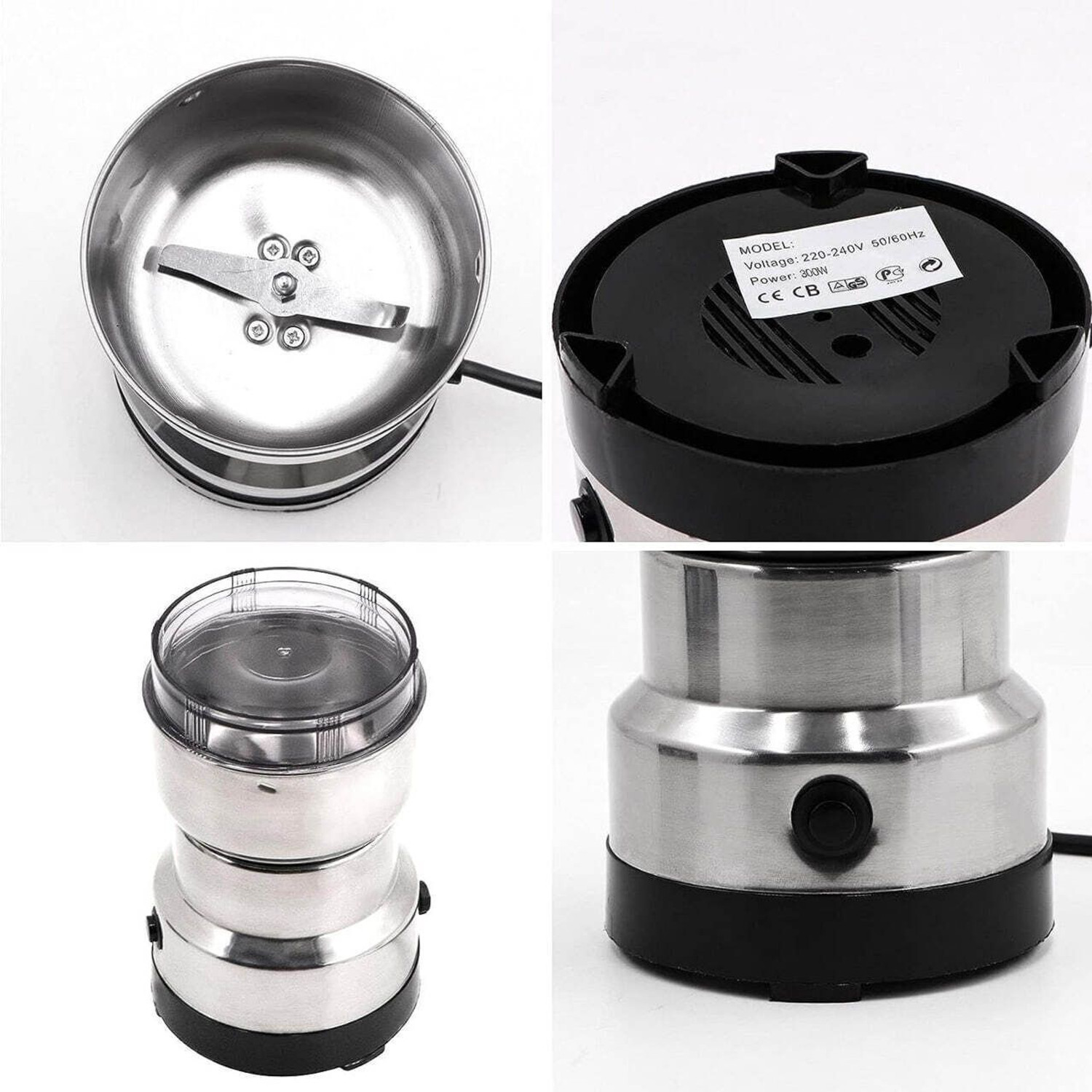 Image of BazaarNest Grinder 02 240 W Juicer Mixer Grinder (Grinder 02 | 1 Jar | SILVER 02)